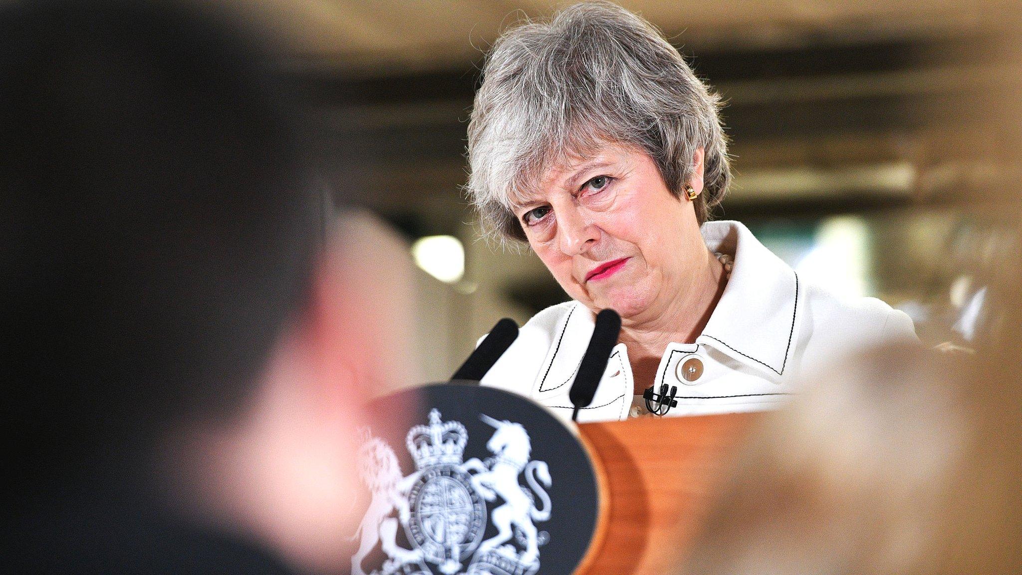 theresa may speaking in stoke