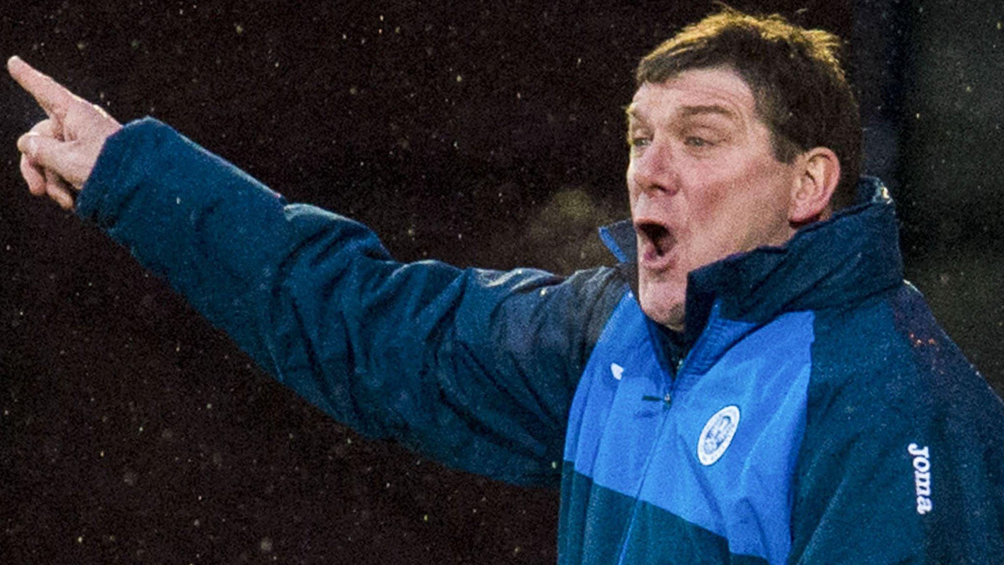 St Johnstone manager Tommy Wright