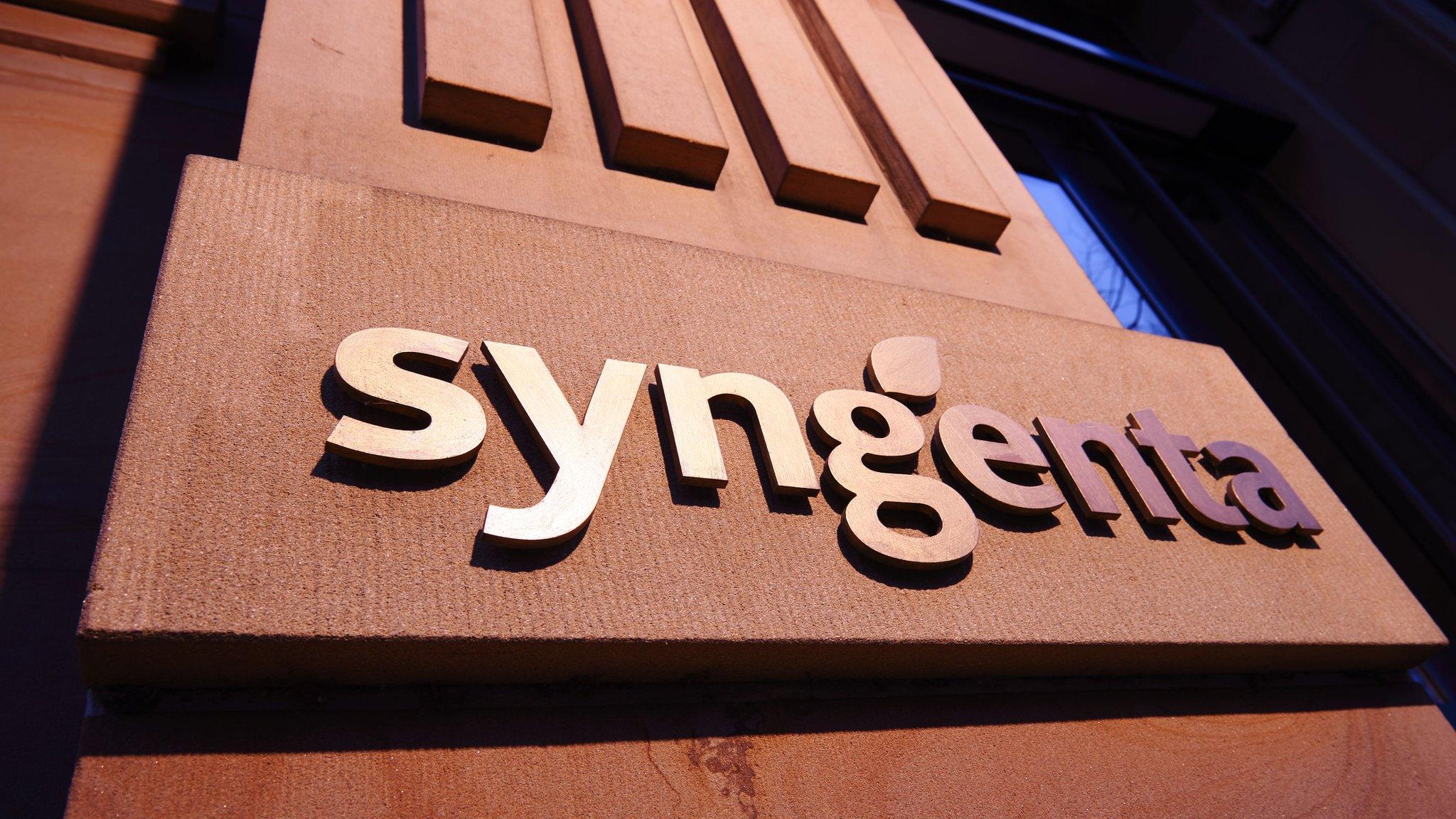 Syngenta logo at Basel HQ