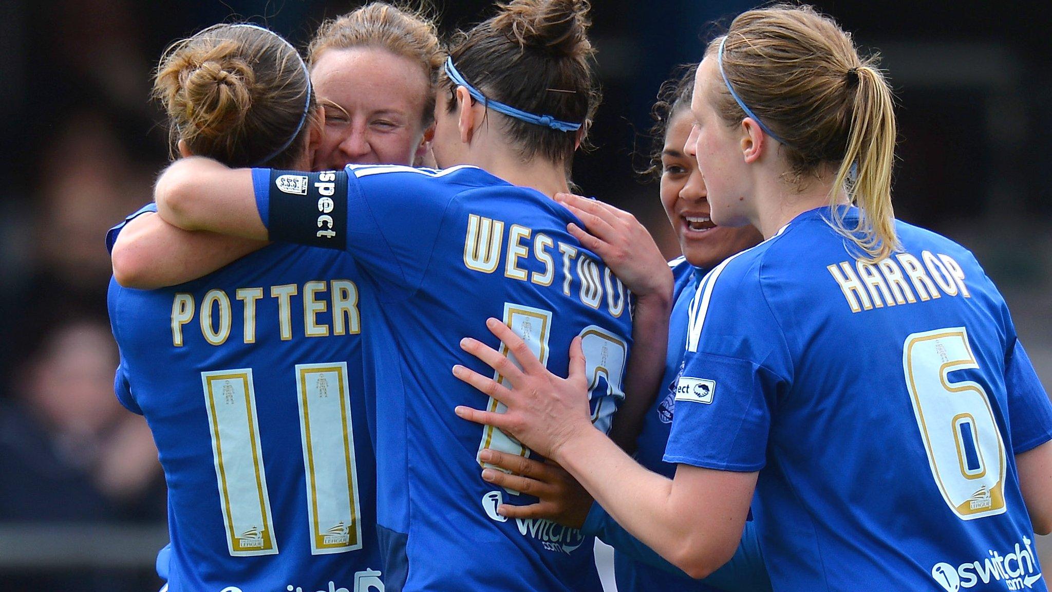 Birmingham City Ladies celebrate