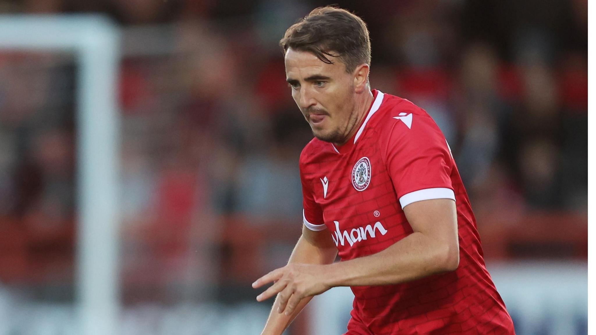 Accrington Stanley v Barrow, EFL Sky Bet League Two, Football, Wham Stadium, Accrington, UK - 15 Aug 2023 Sean McConville of Accrington Stanley