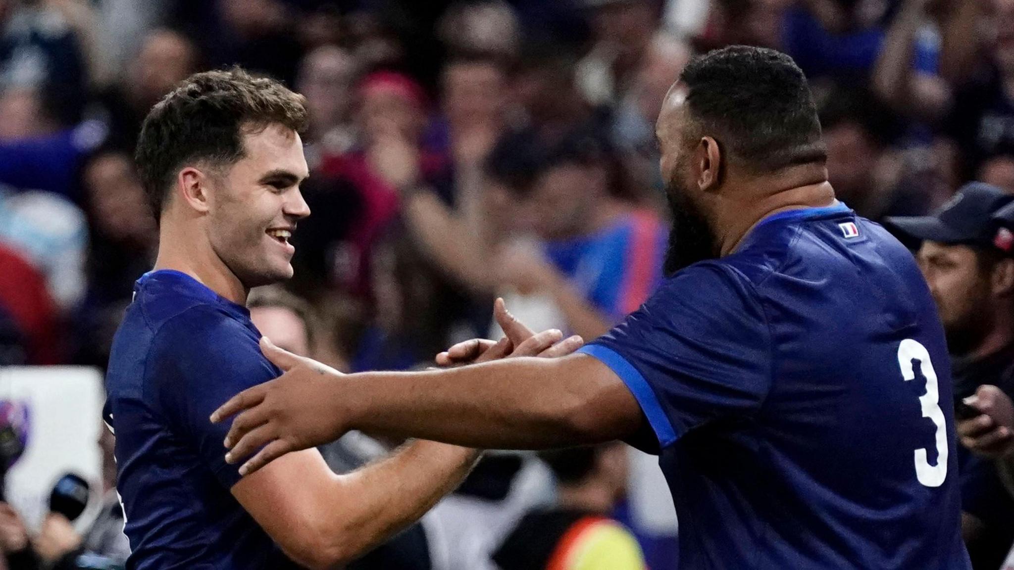 Uini Atonio and Damian Penaud