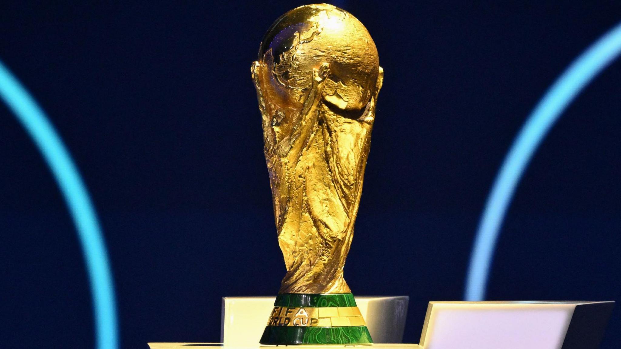 The Fifa World Cup trophy