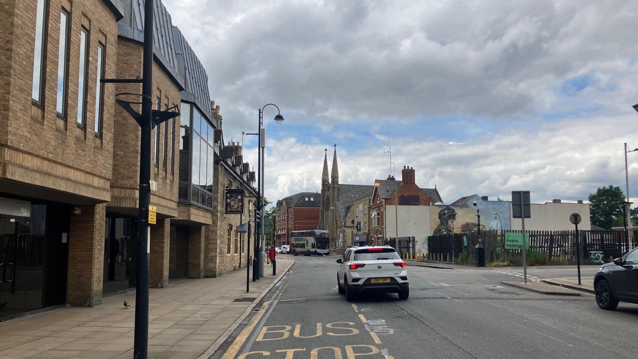 A view of Westgate Street in Peterborough city centre