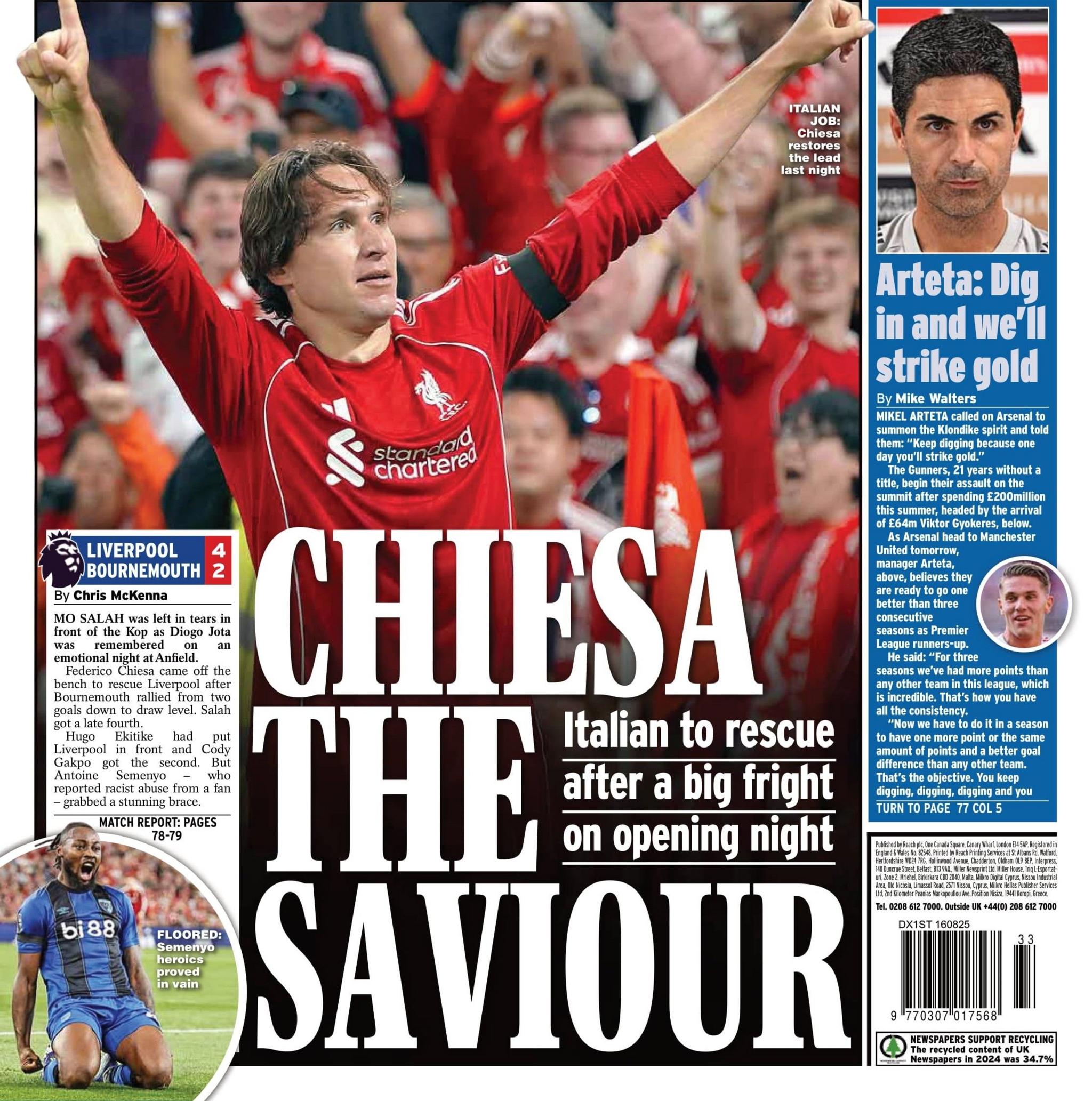 Express back page