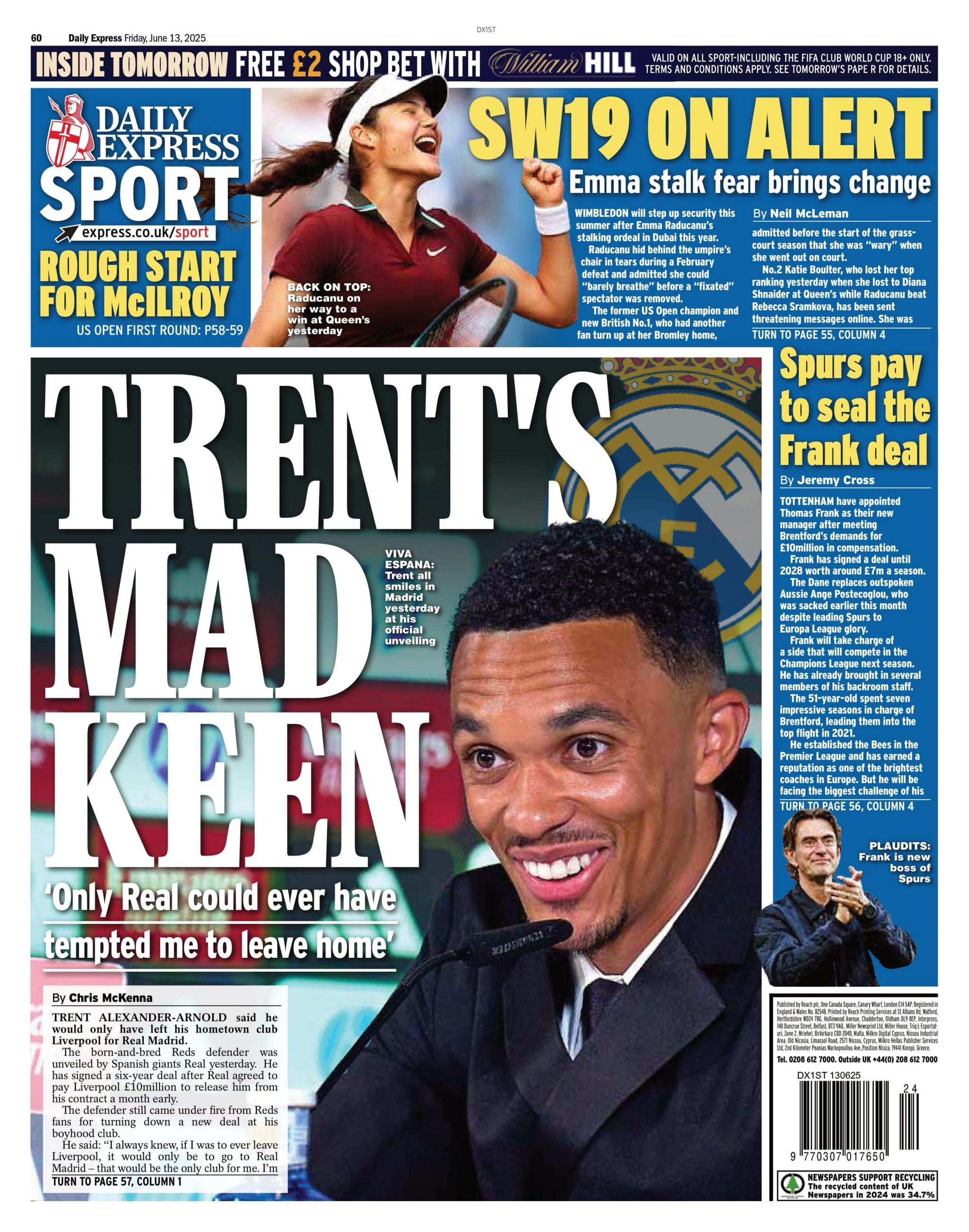 Express back page