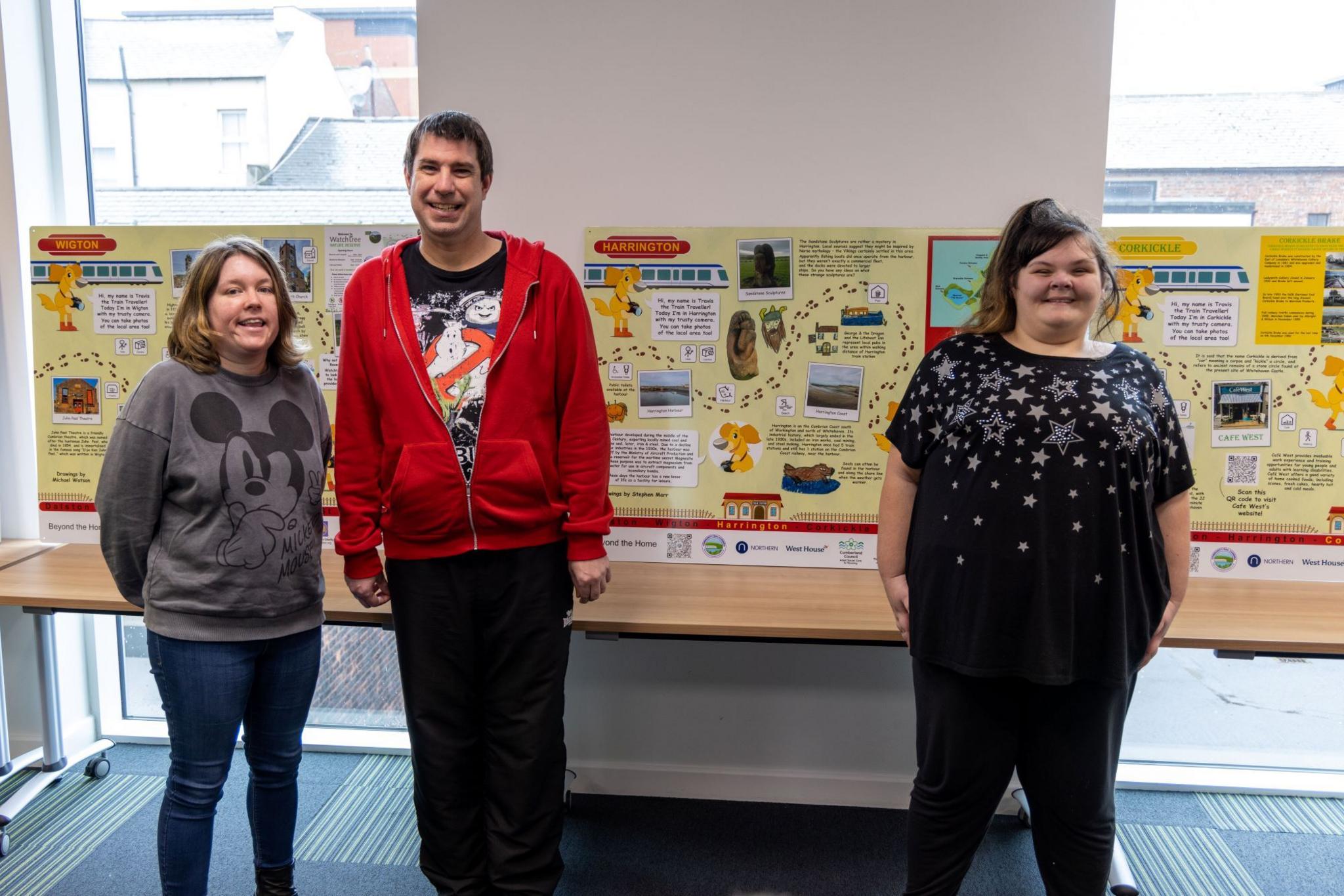 Northern project participants working on Makaton information panels