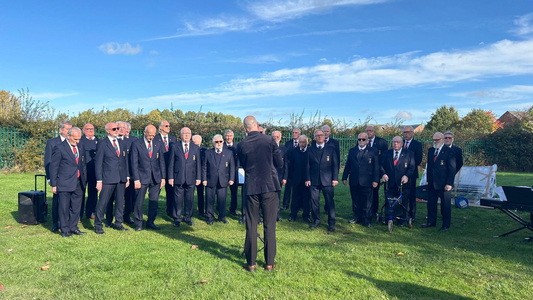 Featherstone Male Voice Choir sang at the event on Friday 