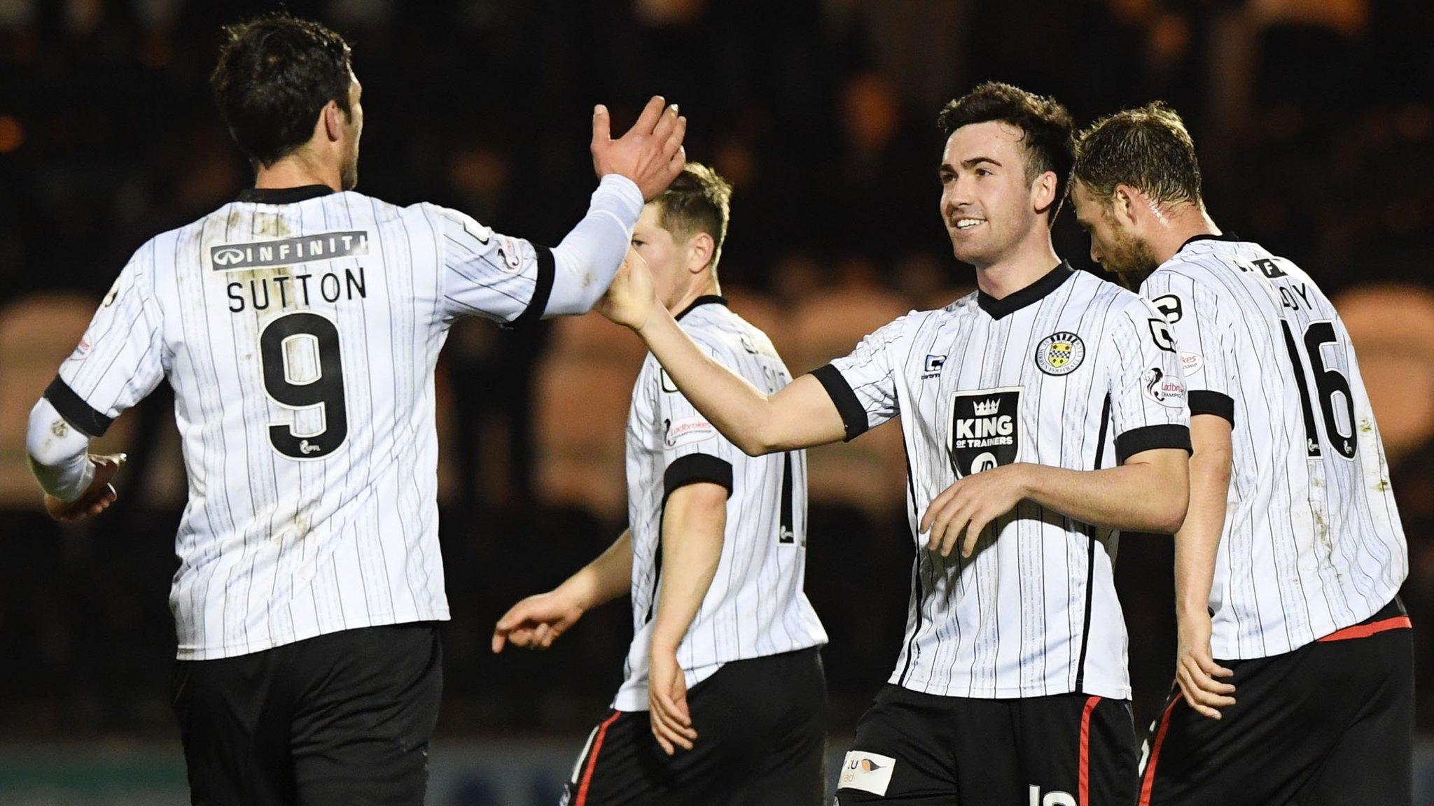 St Mirren celebrate