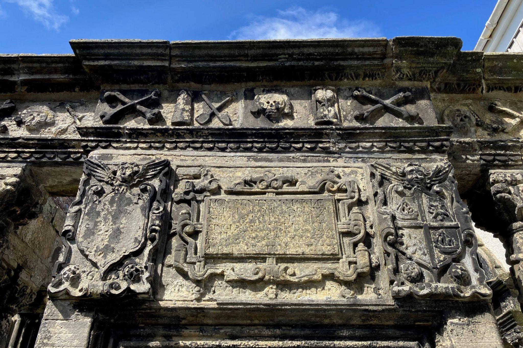 A highly decorated feature at Old High Church in Inverness