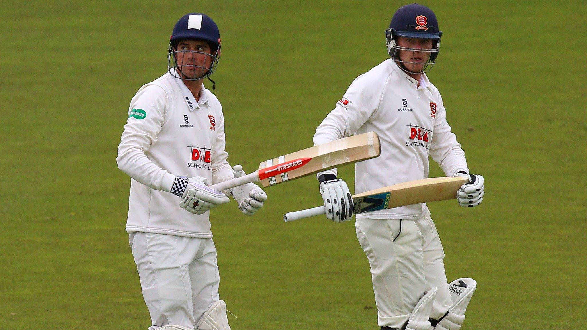 England captain Alastair Cook and fellow centurion Tom Westley