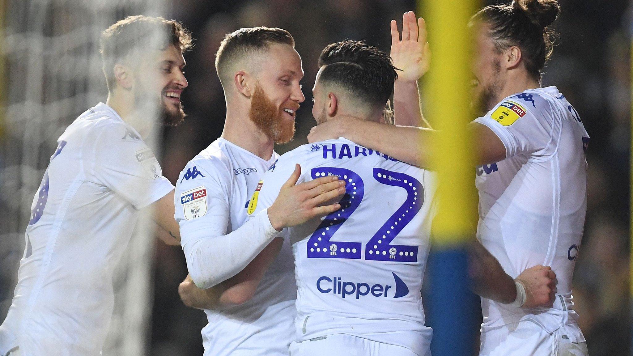 Leeds players celebrate