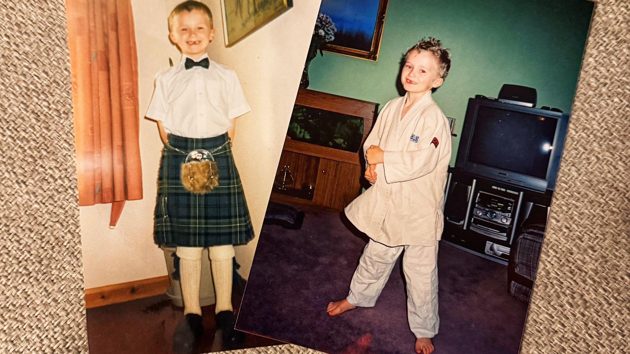 Bruce Mouat as a 10-year-old 