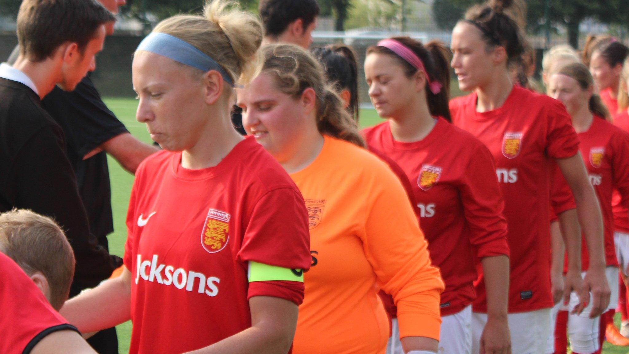 Jersey's women footballers