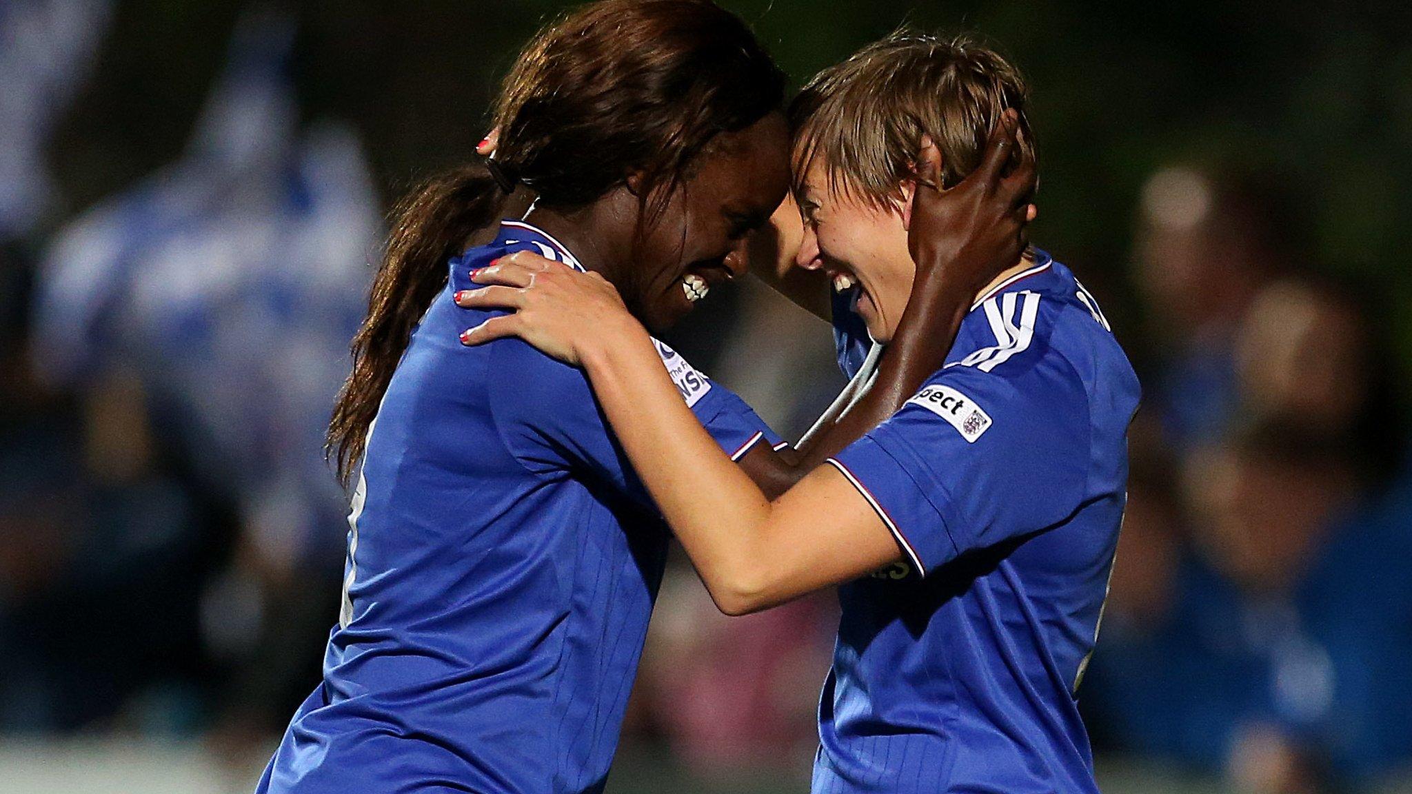 Eniola Aluko and Fran Kirby