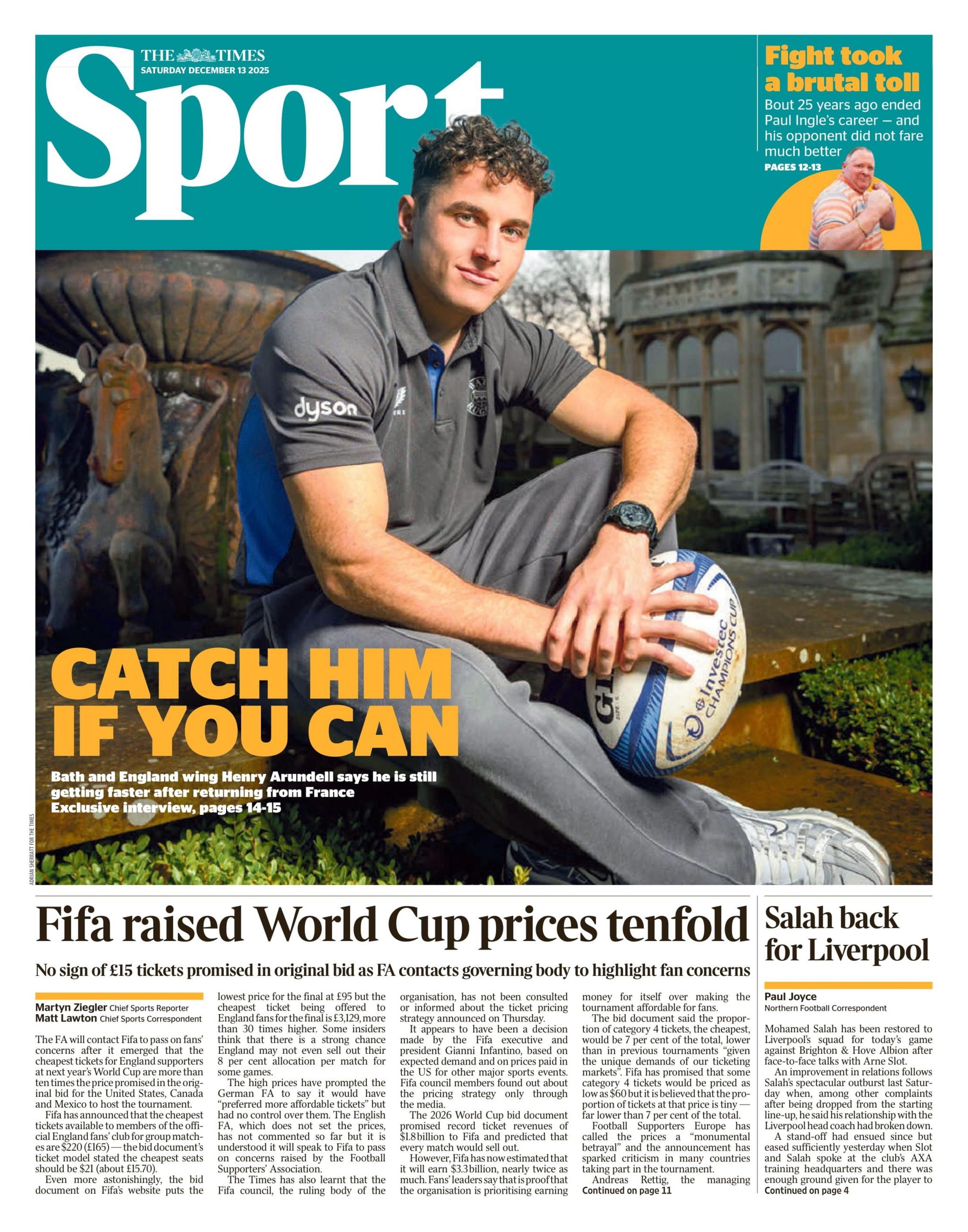 The Times sports section