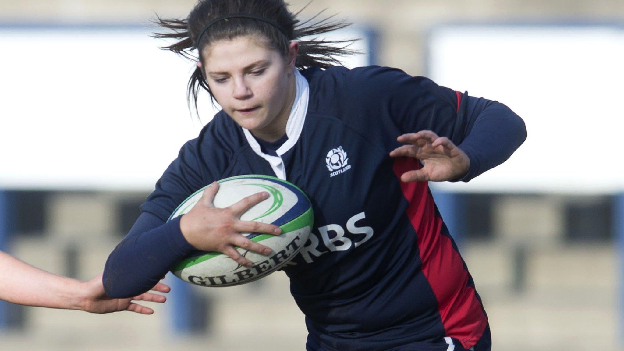 Scotland try-scorer Lisa Thomson