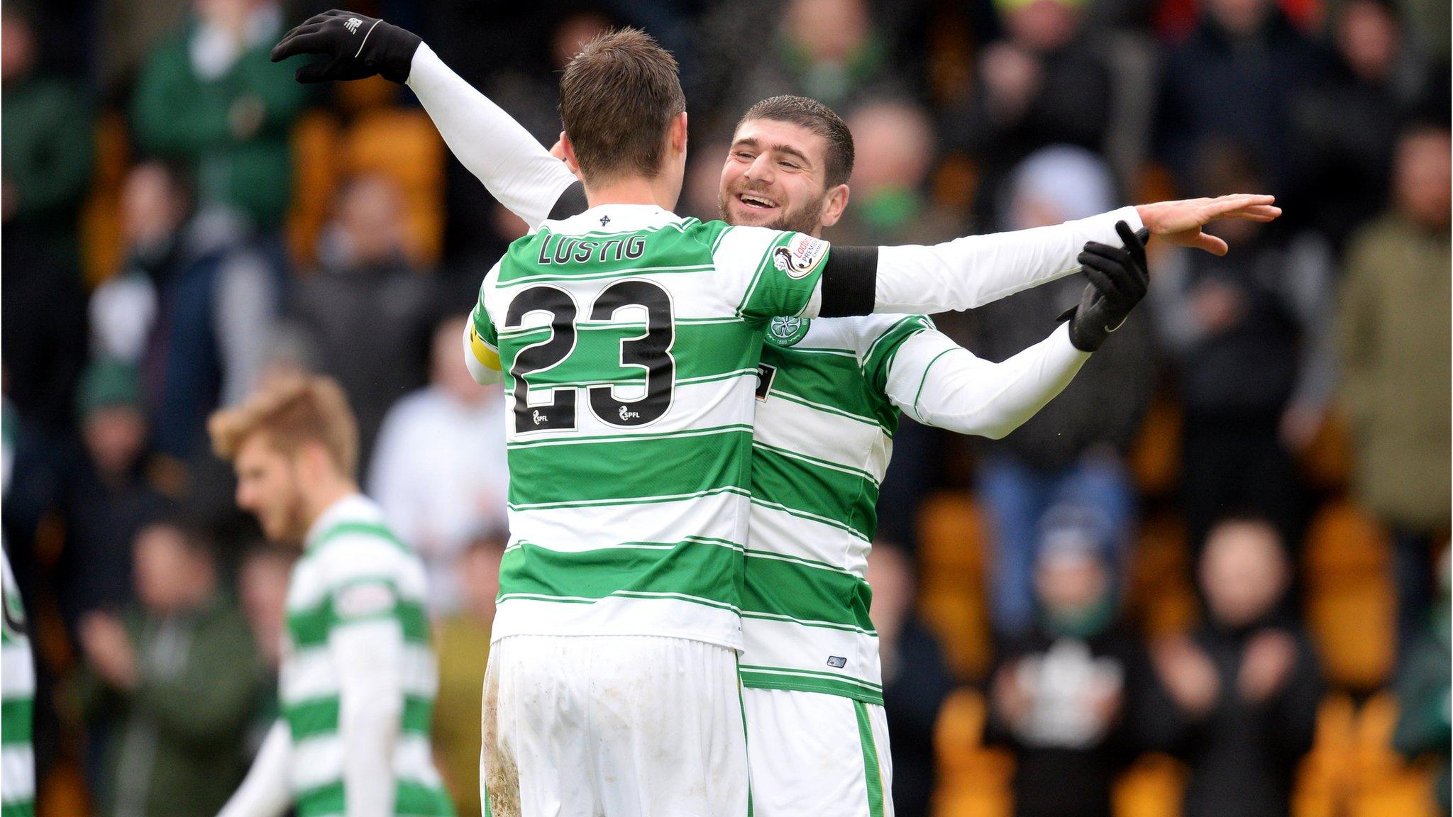 Ciftci celebrates his second goal with Lustig