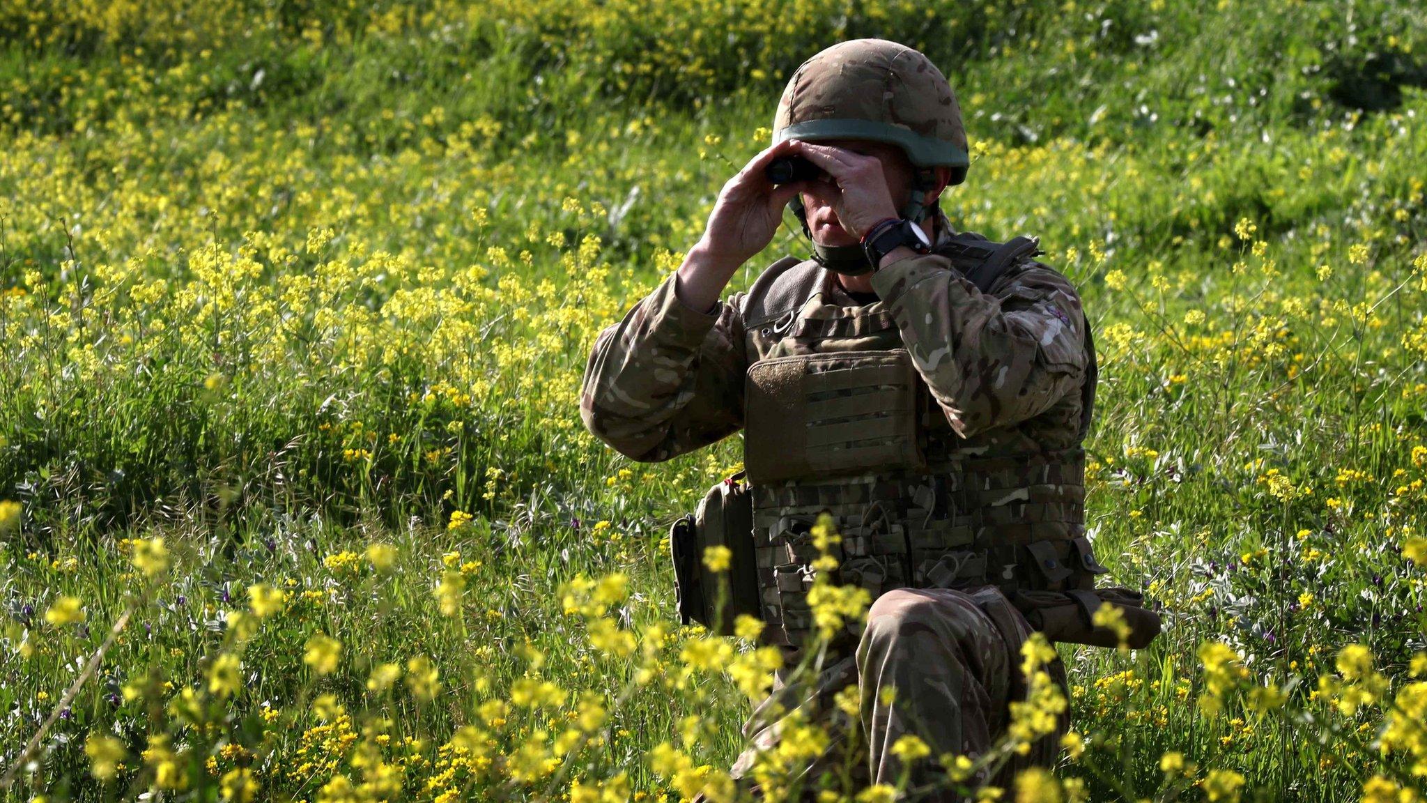 A British military forces member