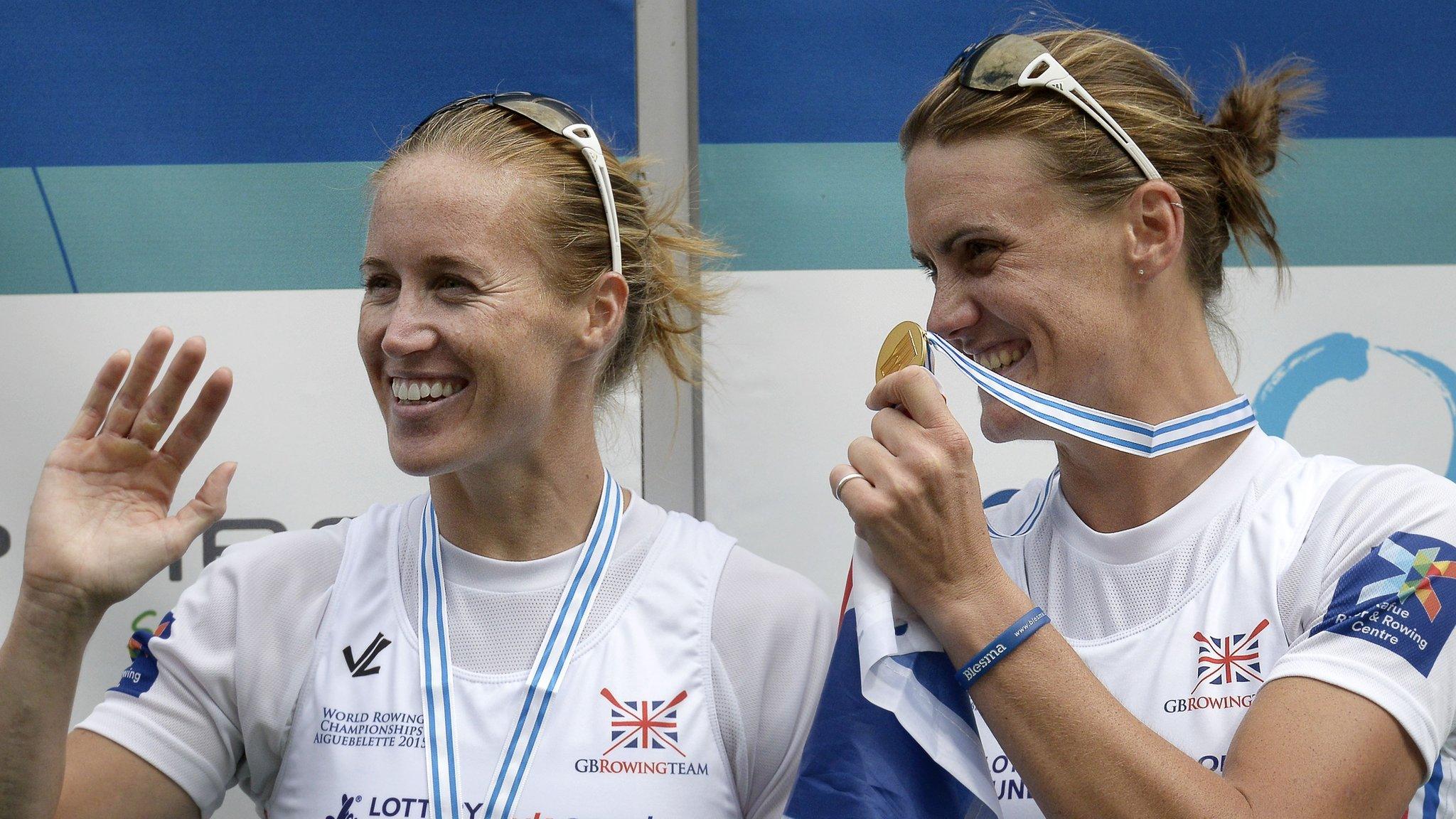 Helen Glover (left) and Heather Stanning