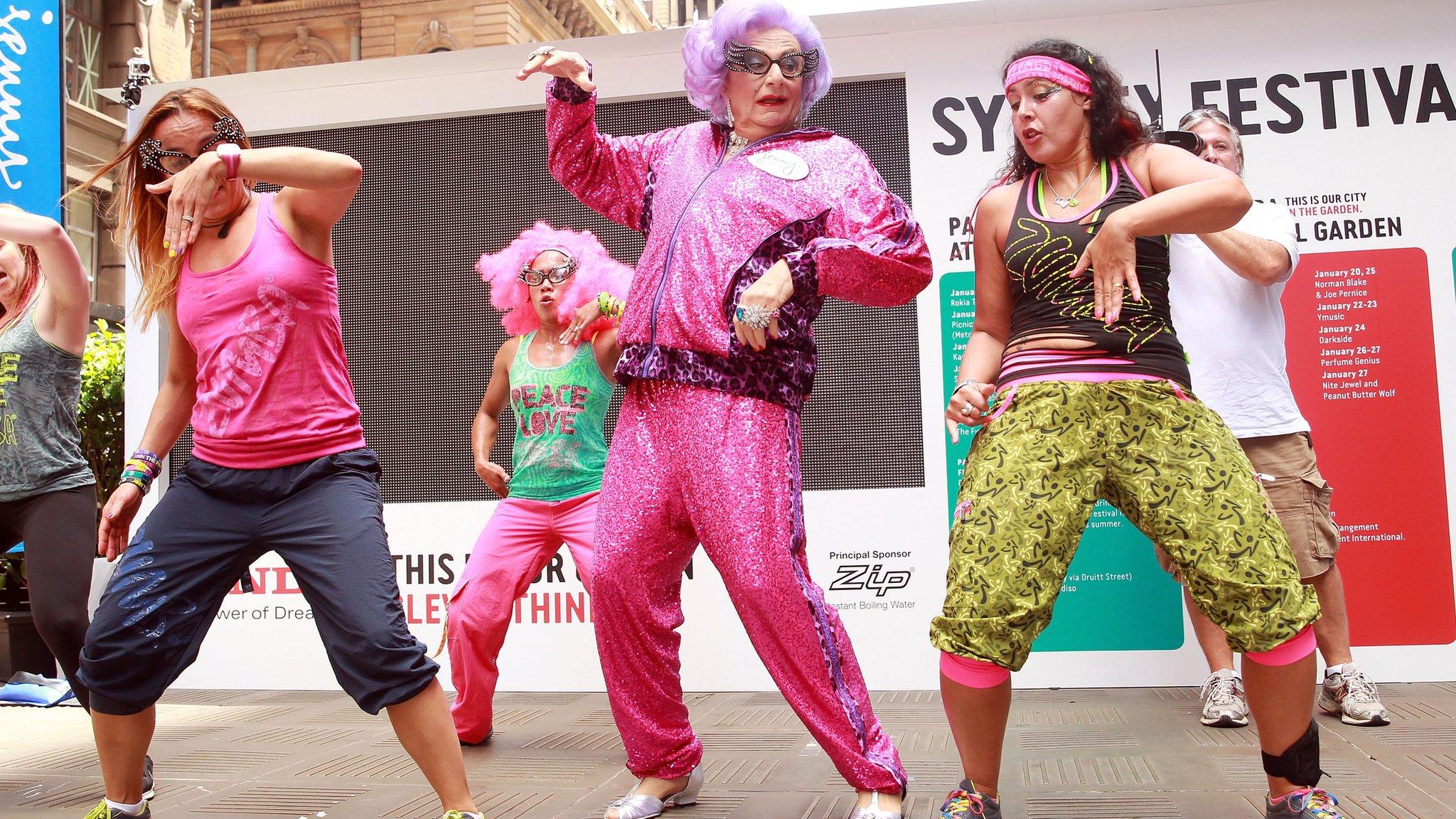 Dame Edna Zumba