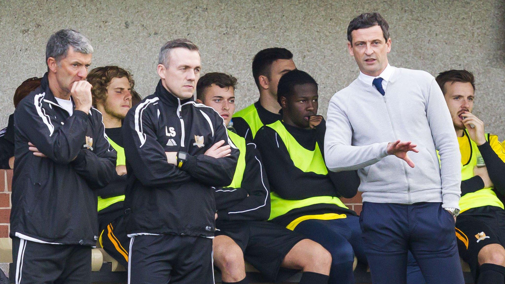 Alloa manager Jack Ross