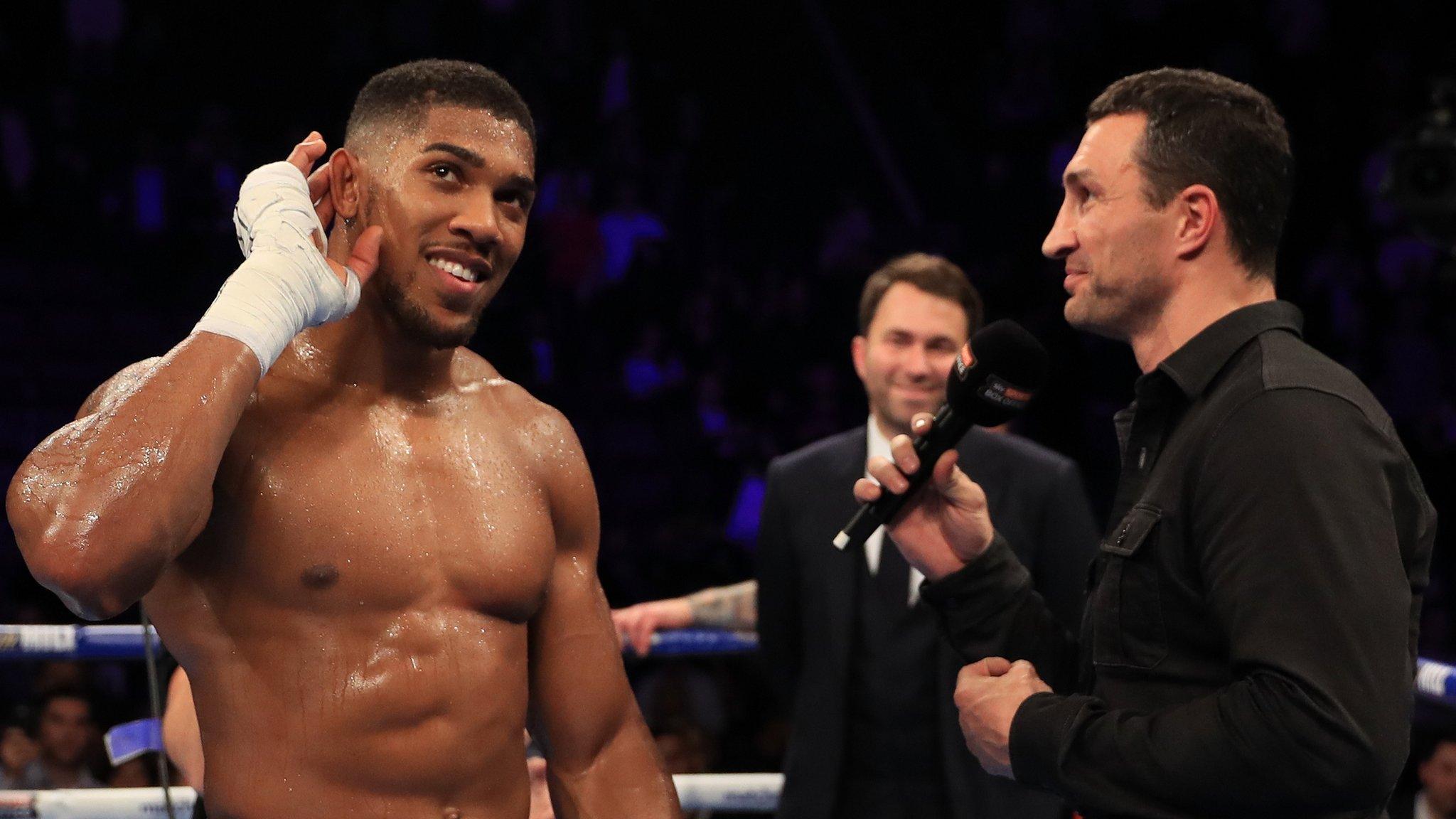 Anthony Joshua and Wladimir Klitschko