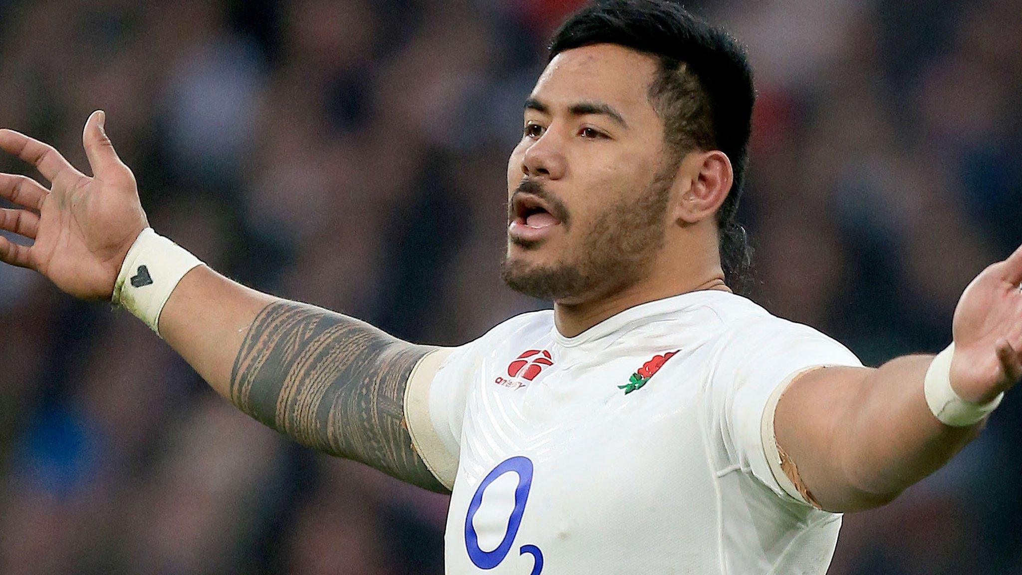 Manu Tuilagi playing for England