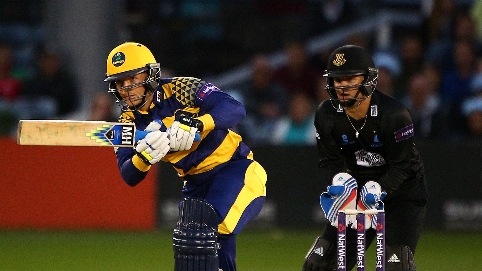 Craig Meschede batting for Glamorgan against Sussex at Hove