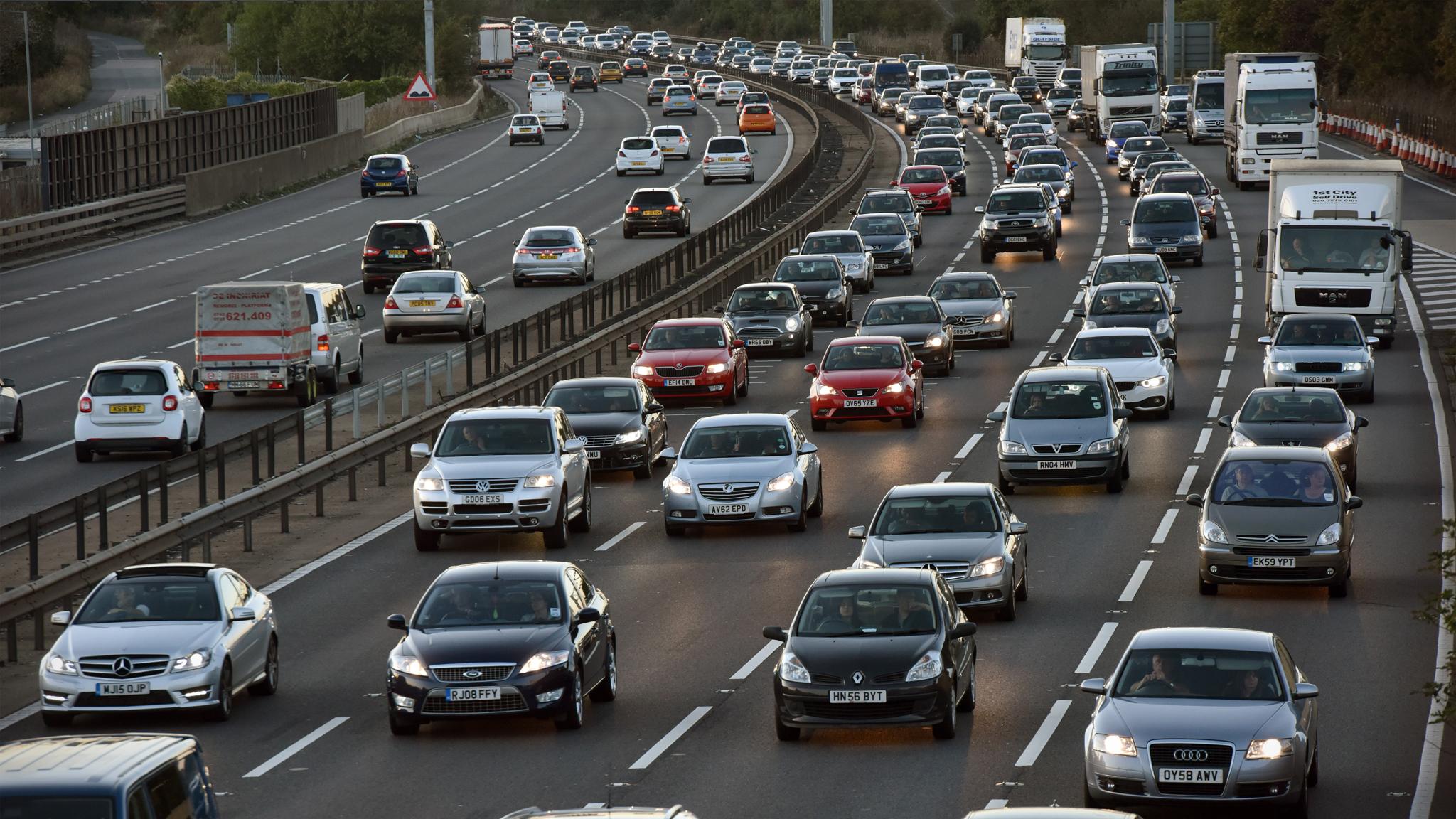 Vehicles on the M1