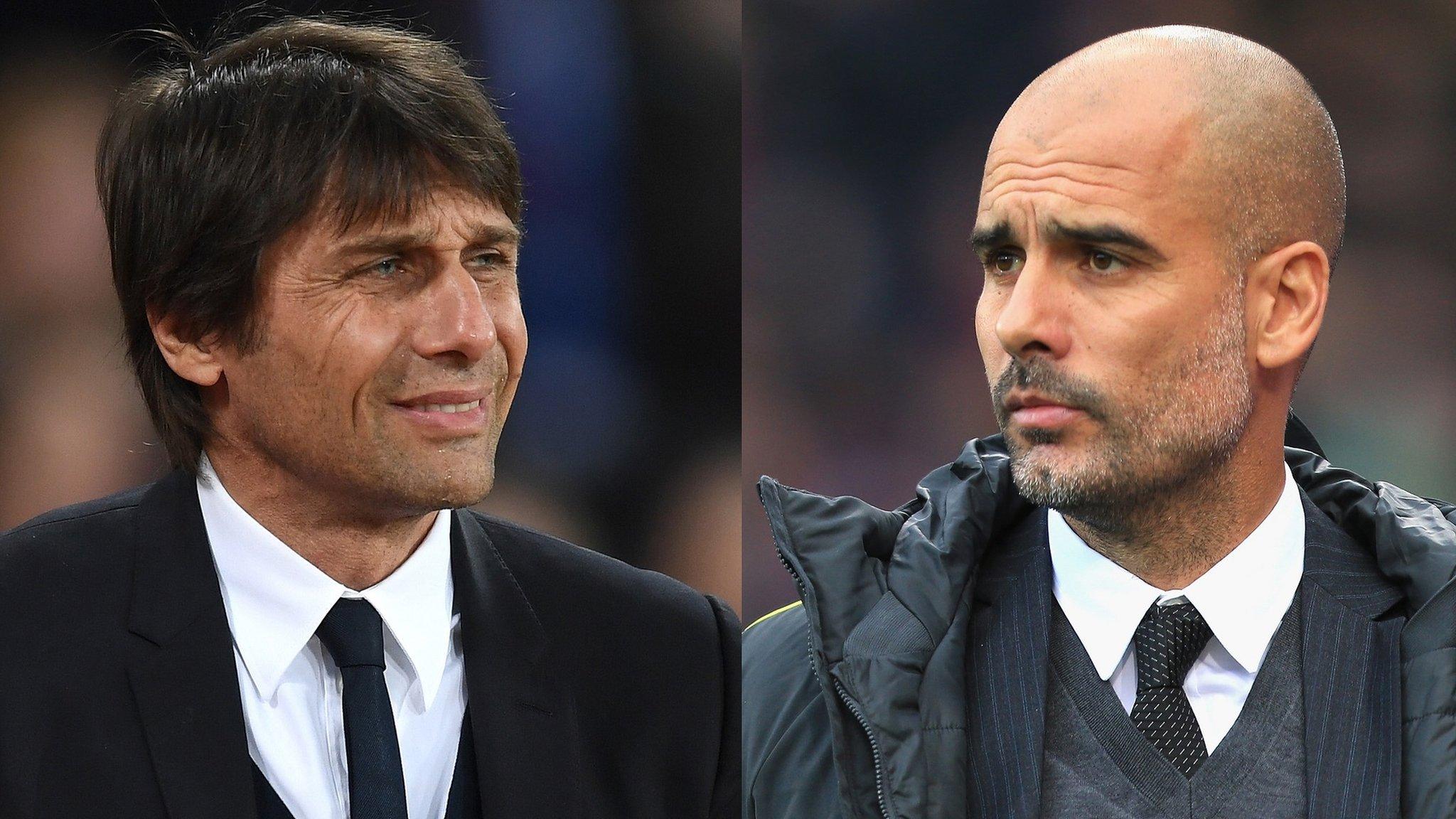 Antonio Conte and Pep Guardiola