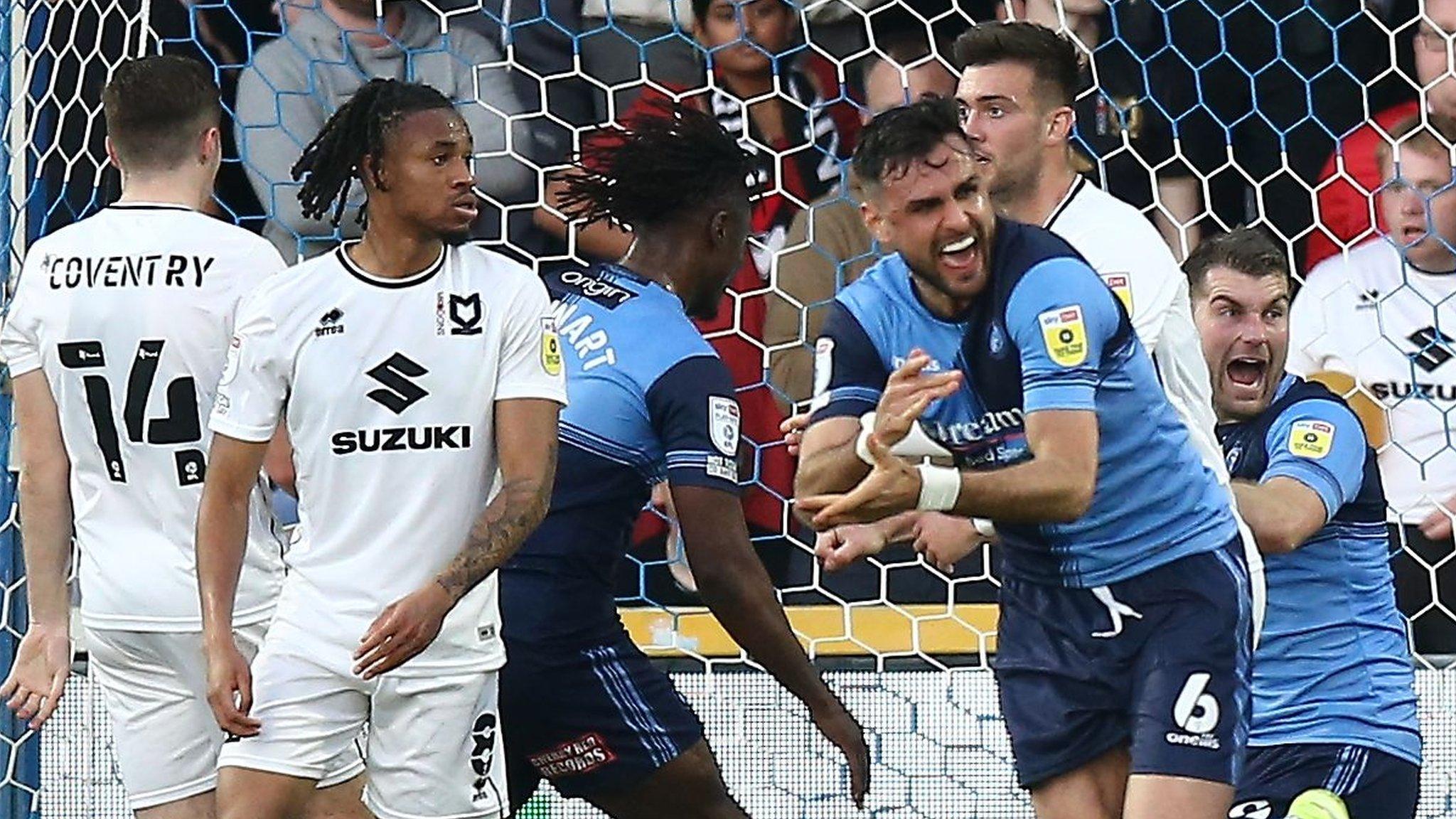 Ryan Tafazolli scores for Wycombe