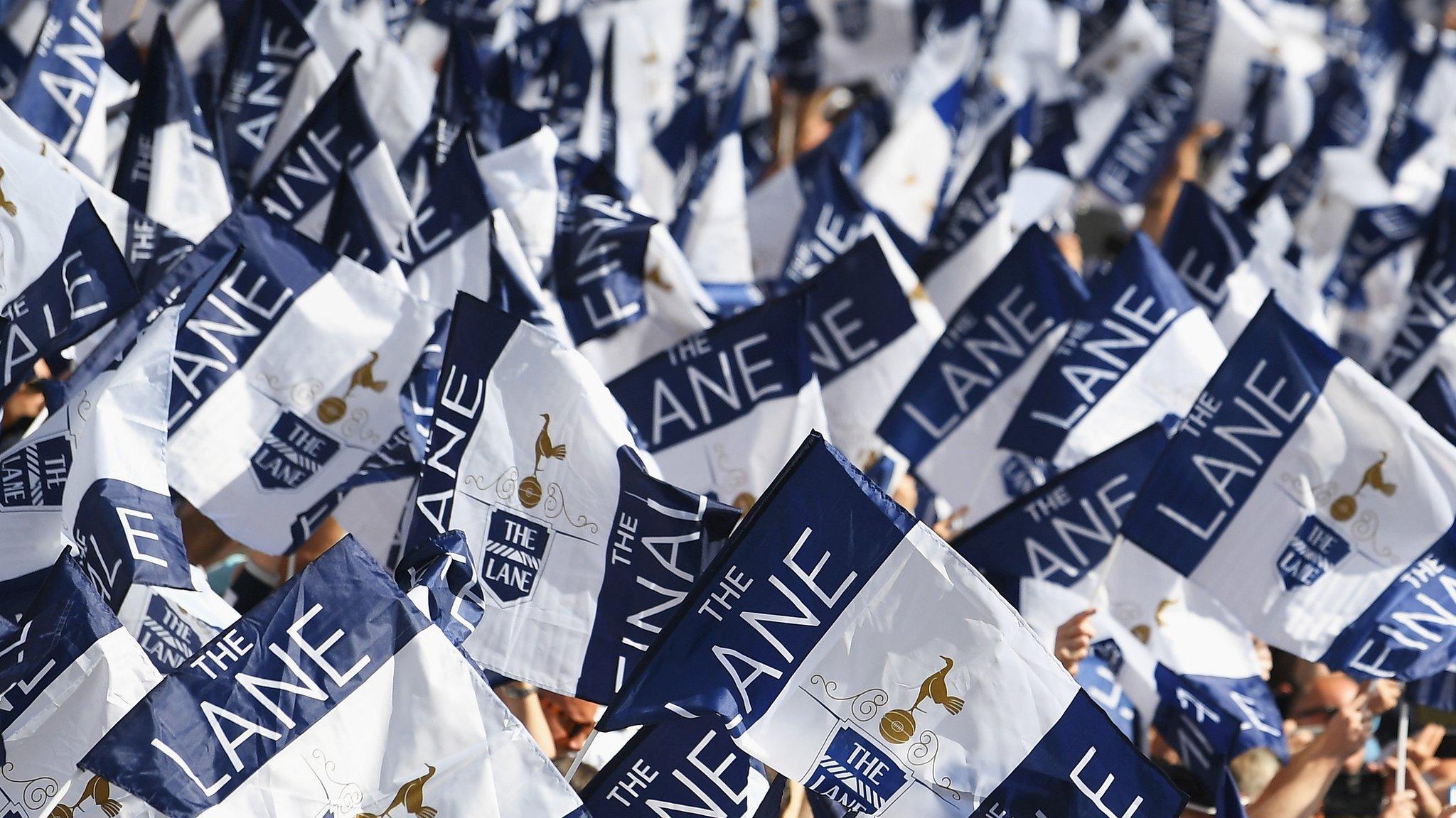 Flags at White Hart Lane