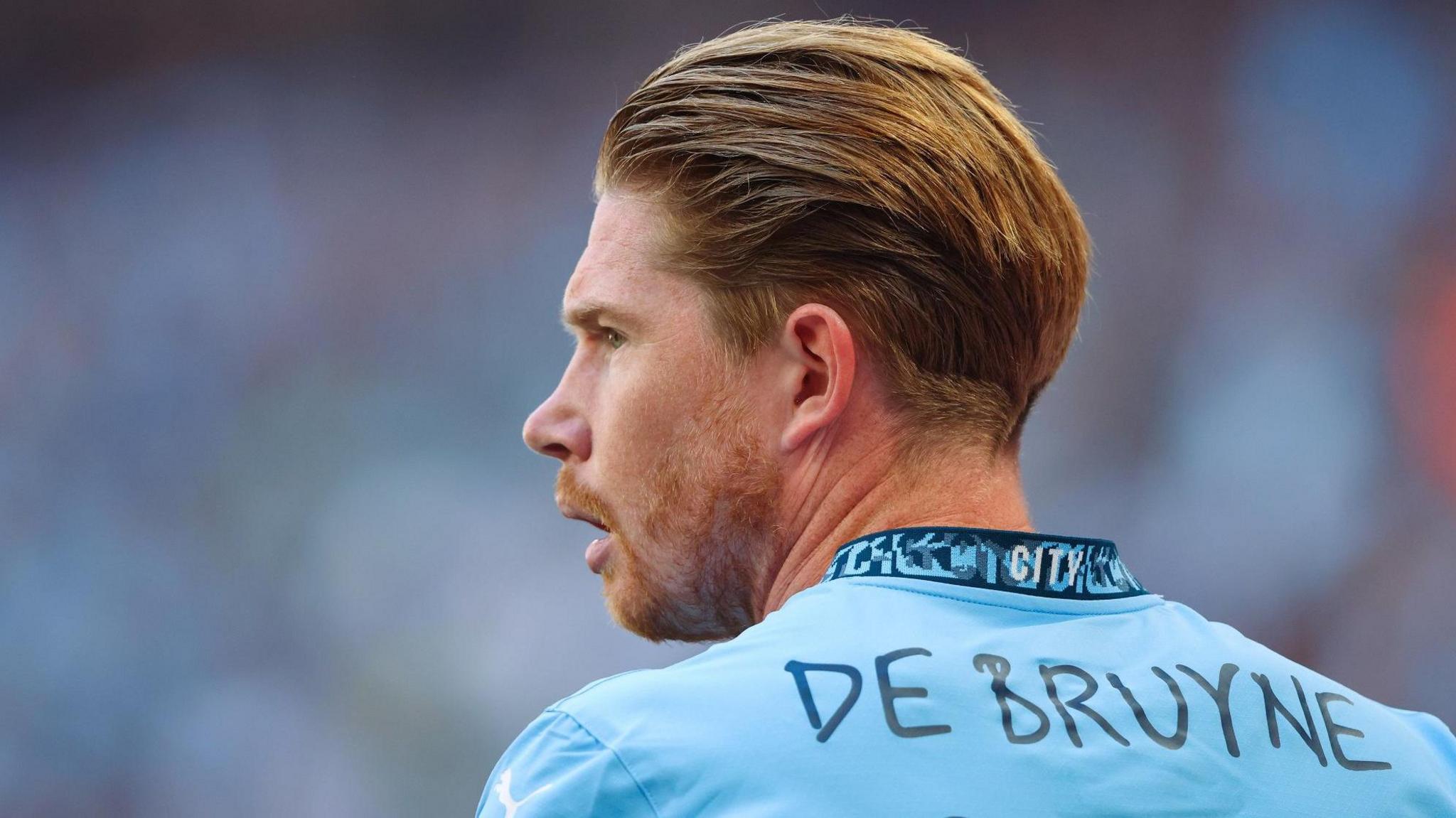 Kevin de Bruyne playing for Manchester City