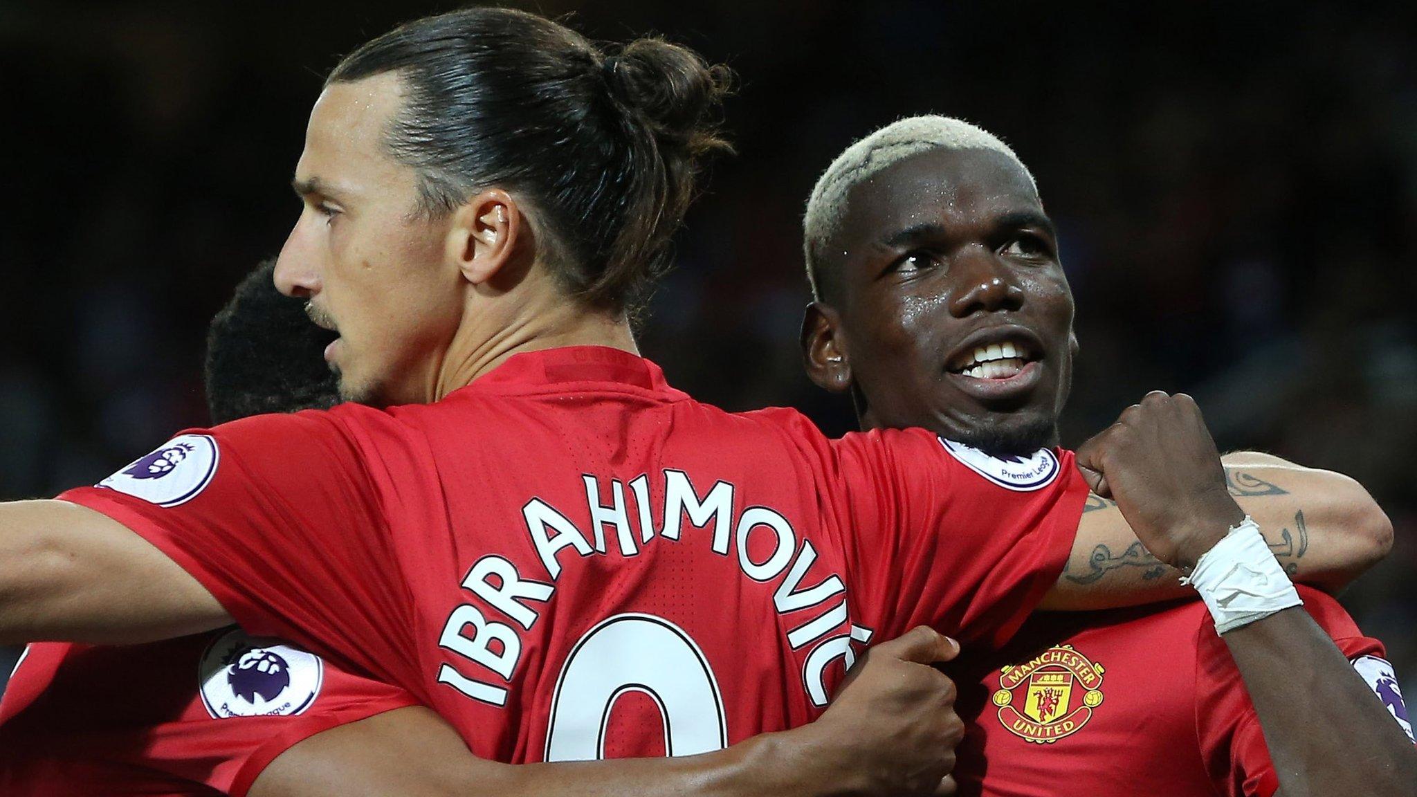 Manchester United stars Zlatan Ibrahimovic and Paul Pogba