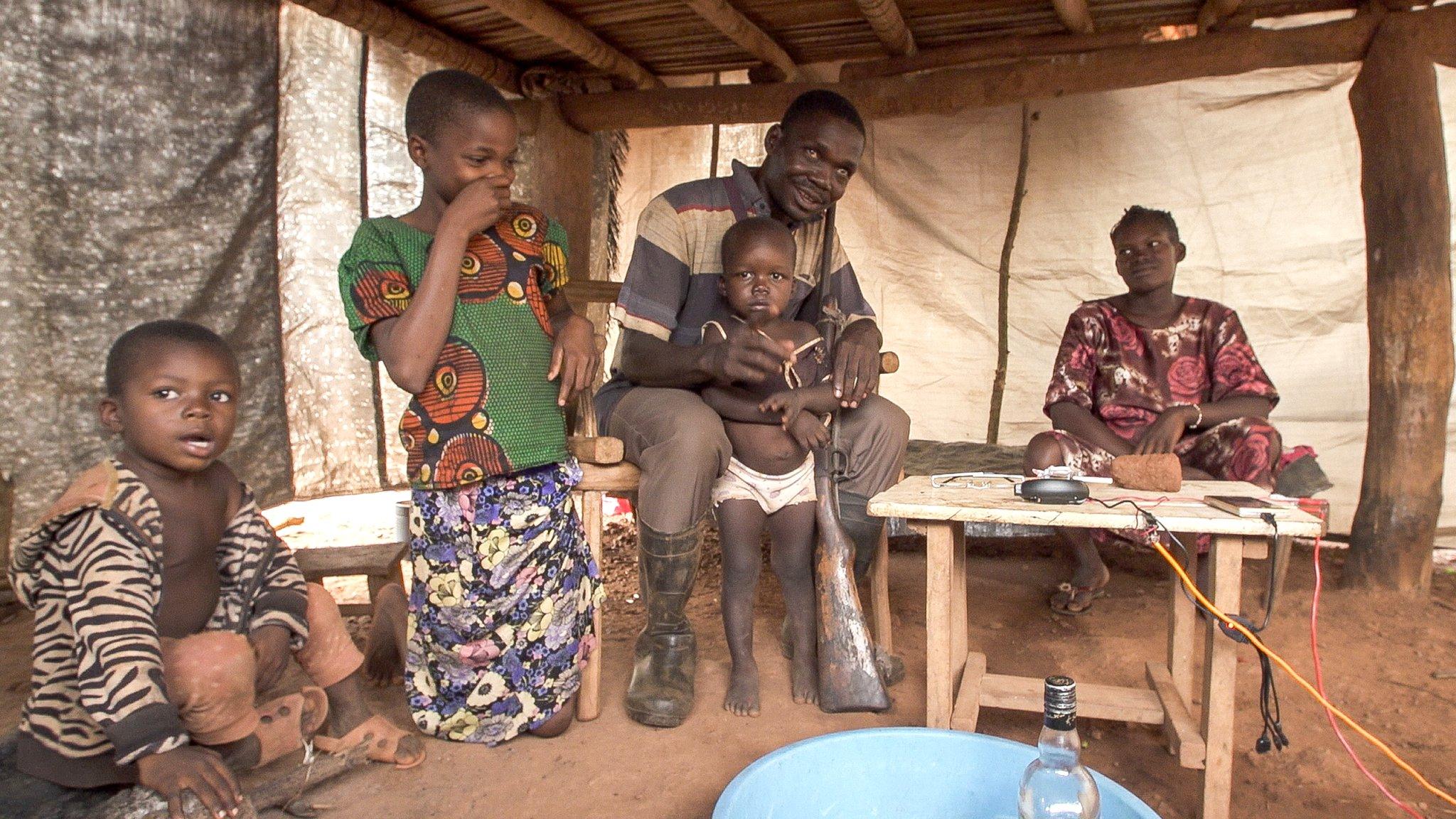 Pierre Mbolihundo and family