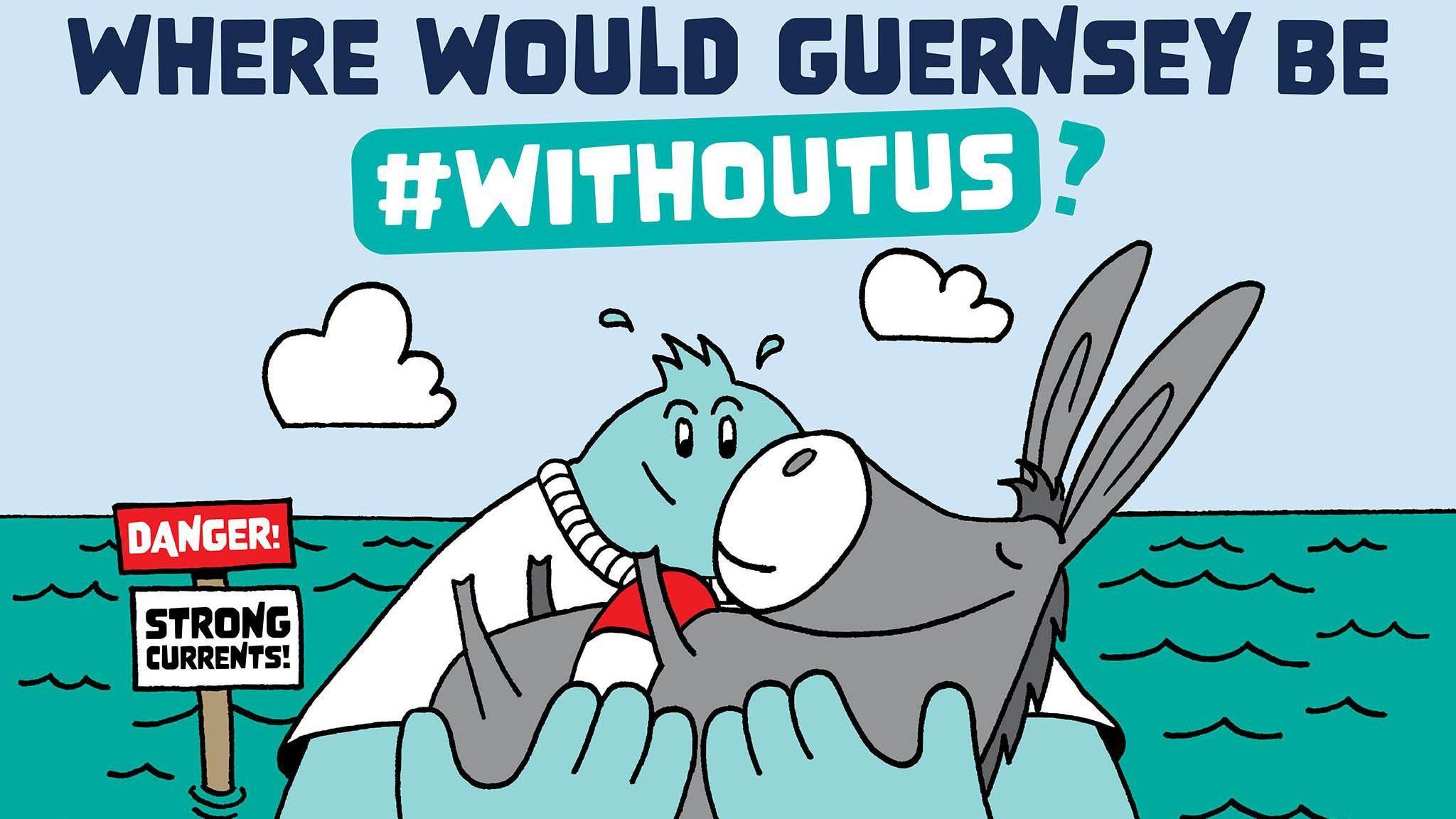 A #withoutus campaign poster