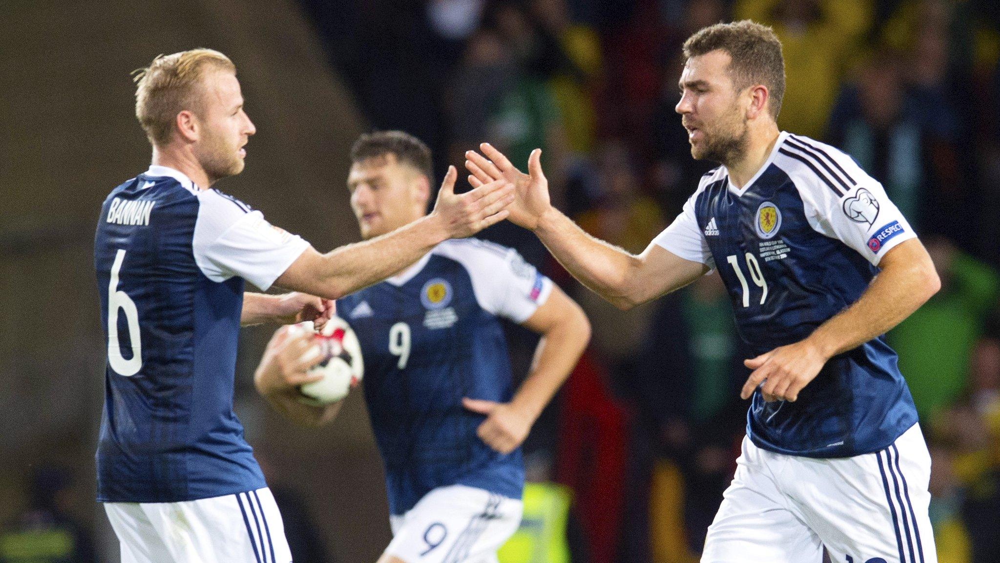 Scotland midfielders Barry Bannan and James McArthur