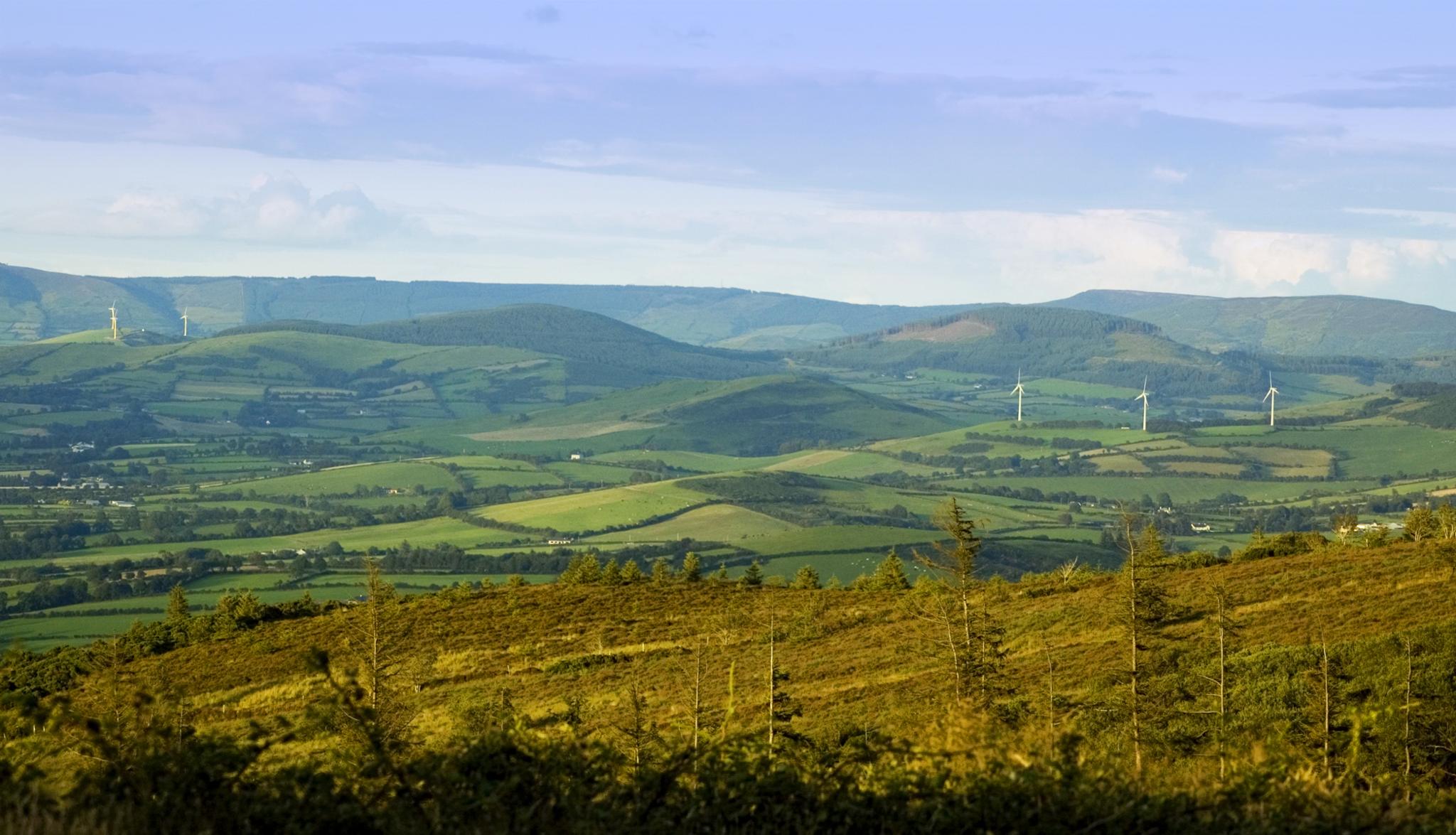 Irish landscape - stock photo