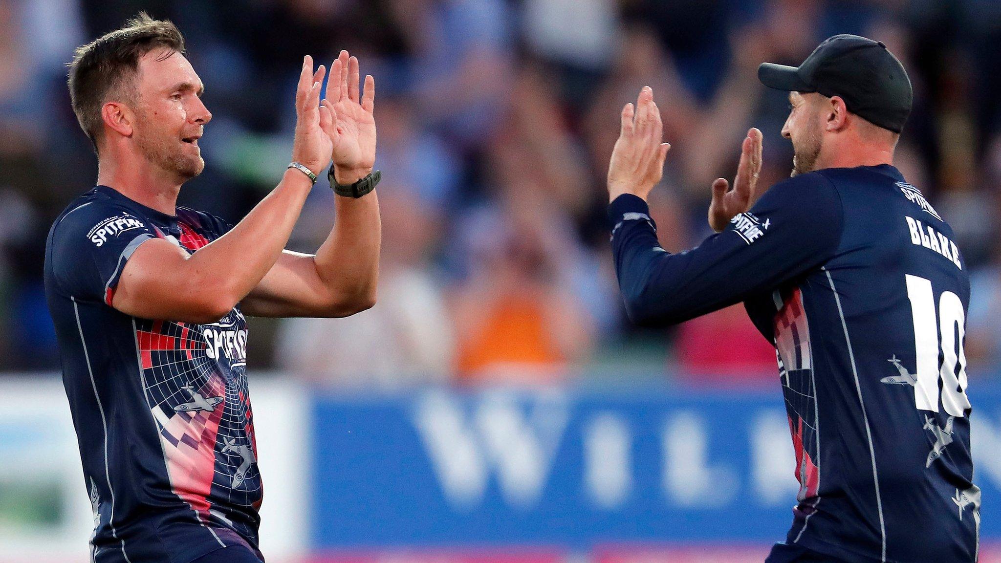 Kent players celebrate