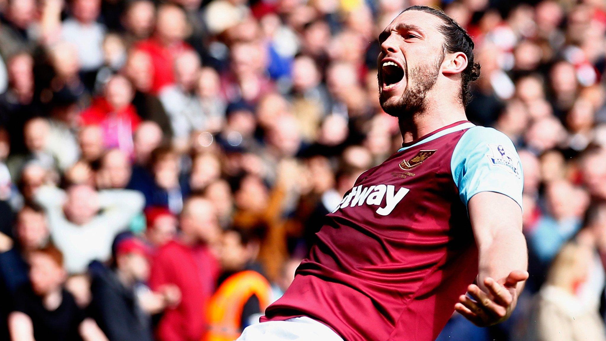 West Ham striker Andy Carroll