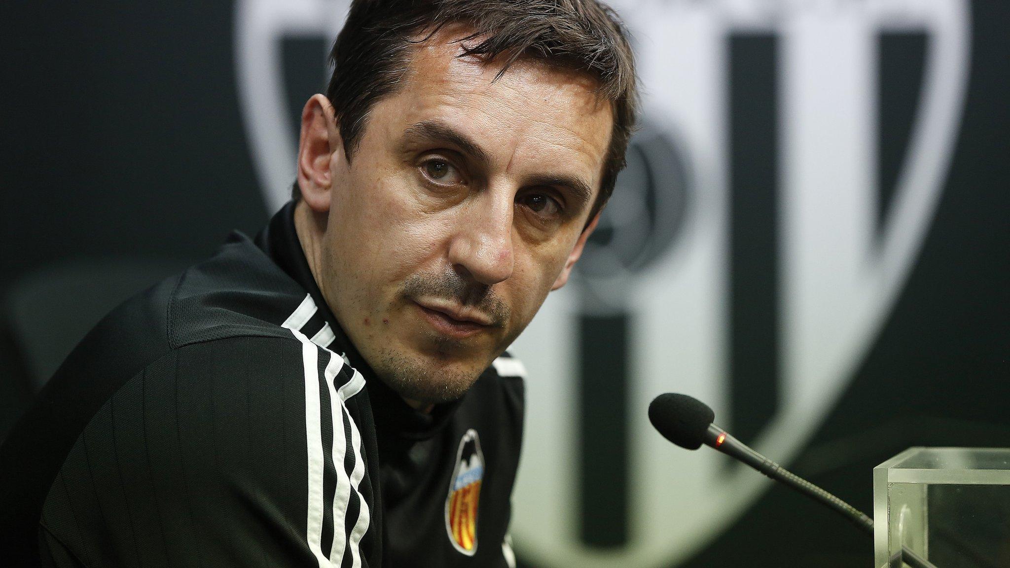 Valencia coach Gary Neville