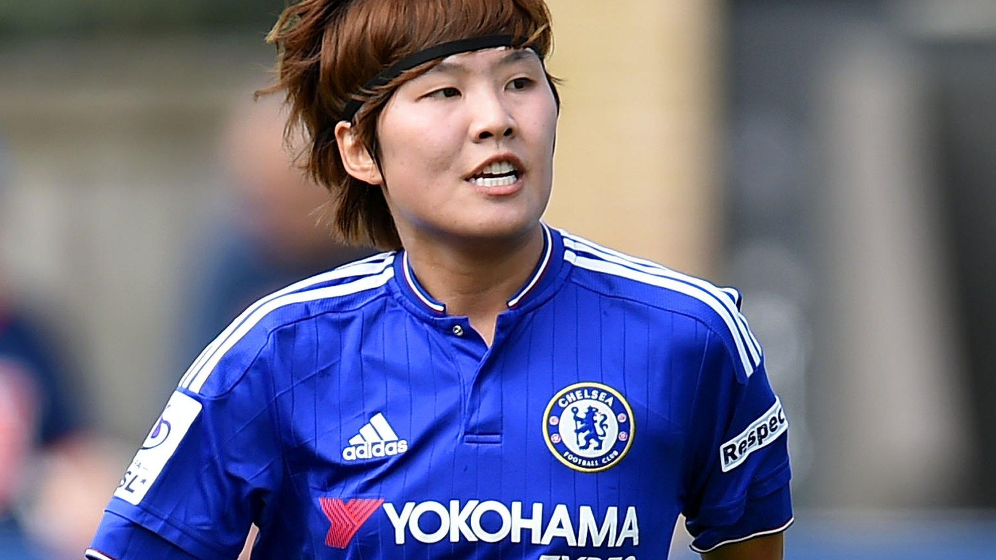 Ji so-Yun in action for Chelsea Ladies