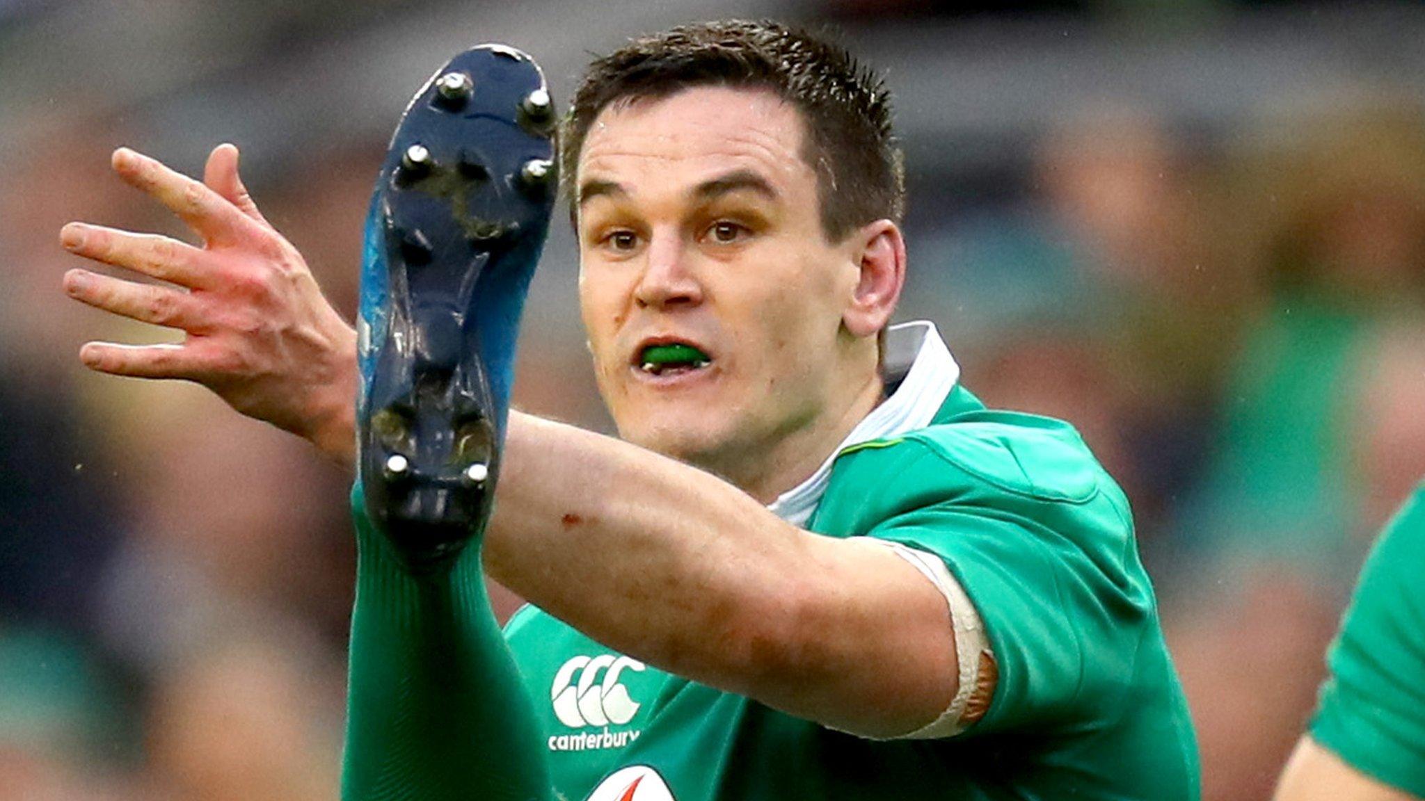 Johnny Sexton in action for Ireland against England on 18 March