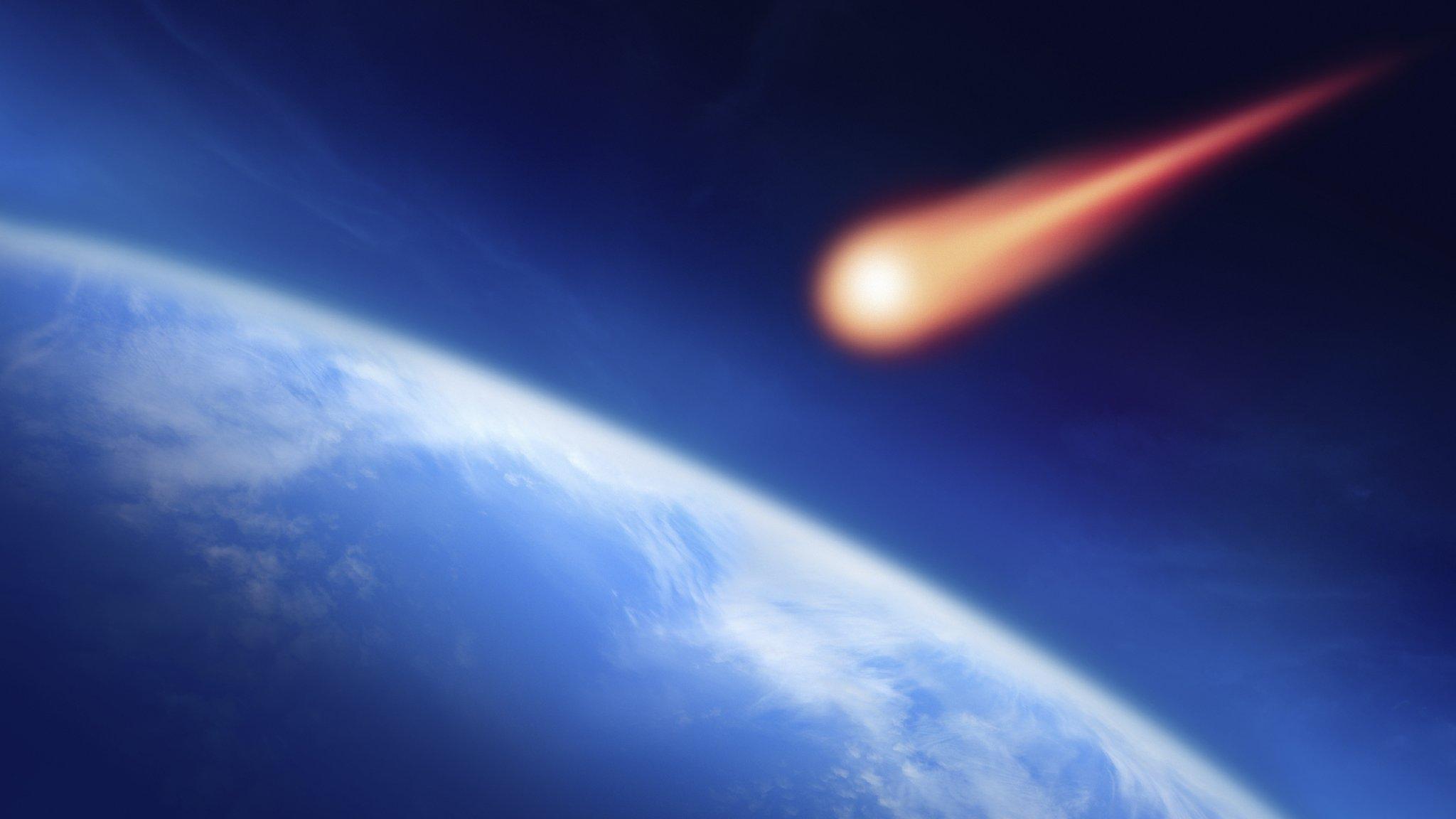 Meteor heading towards earth