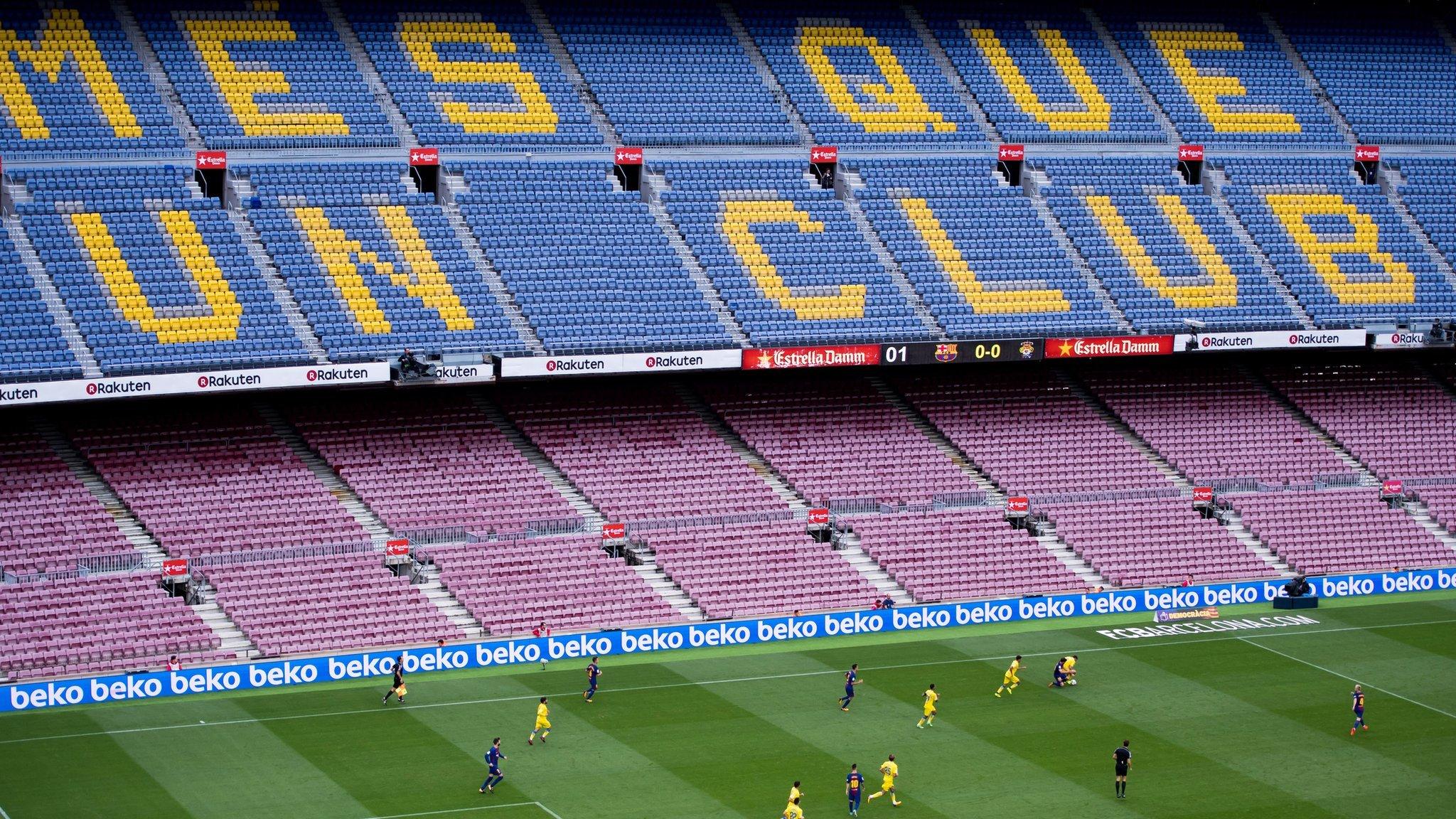 Barcelona's empty Nou Camp