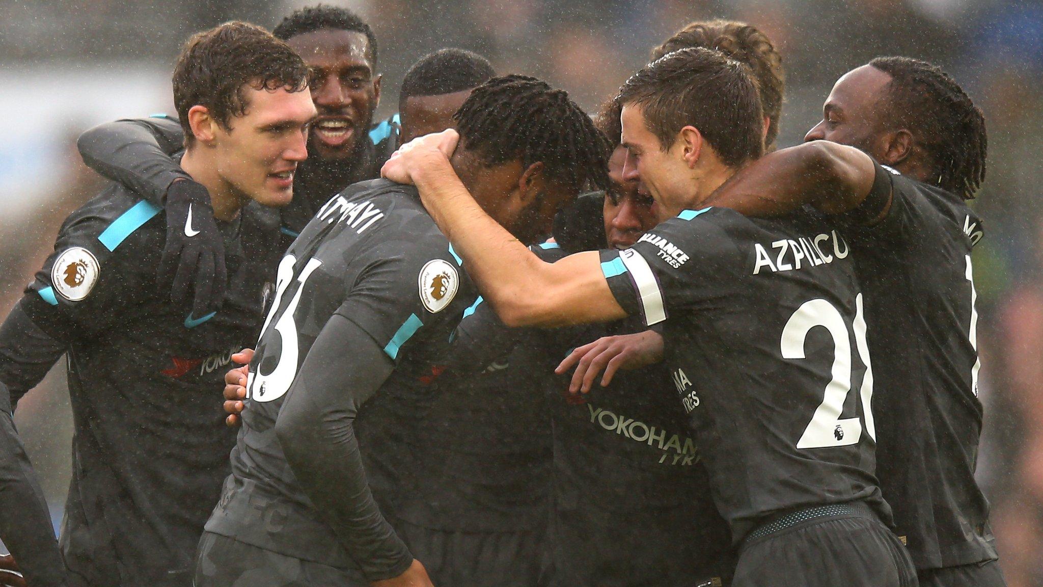 Chelsea players celebrate