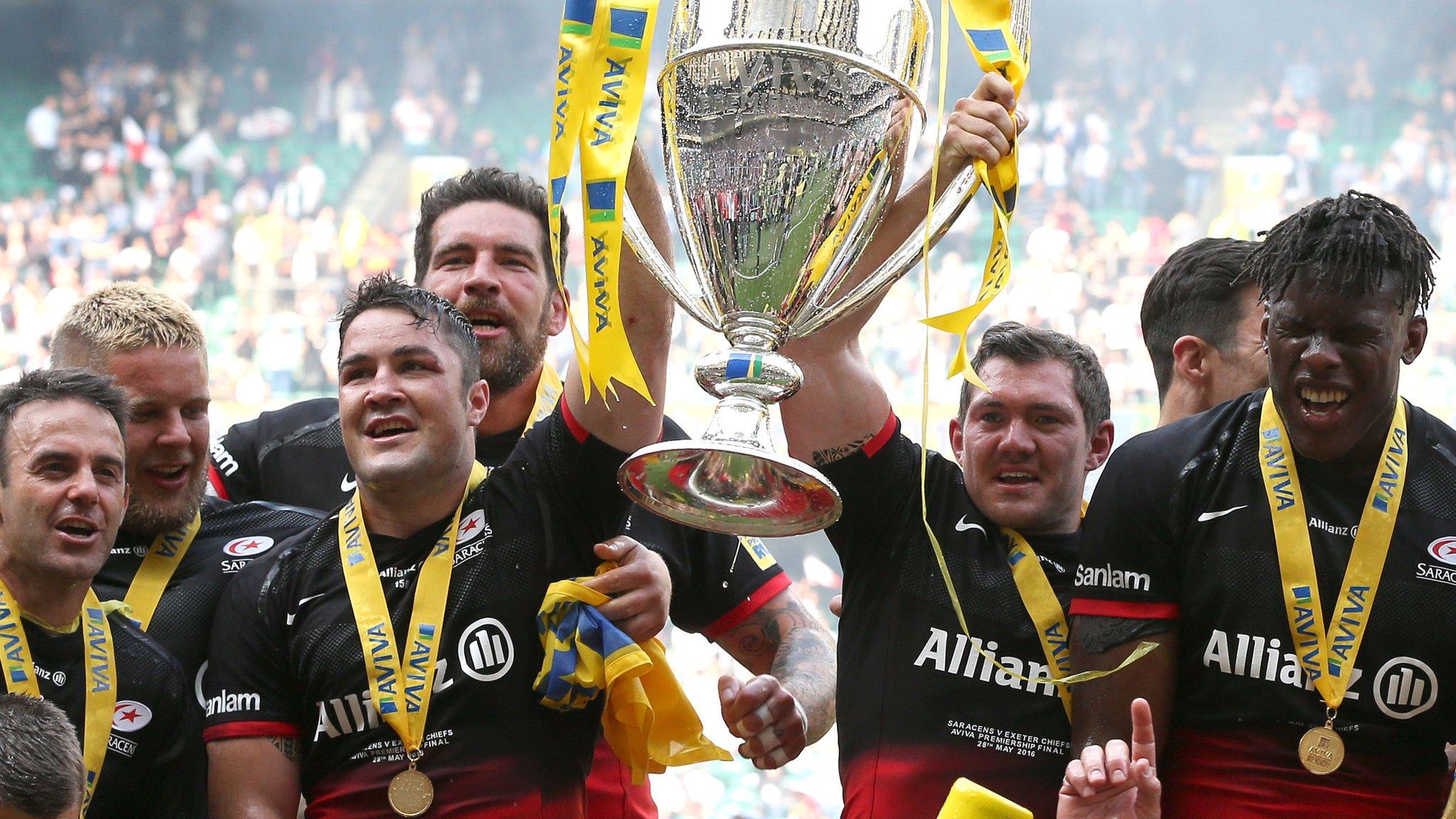 Saracens celebrate Premiership title