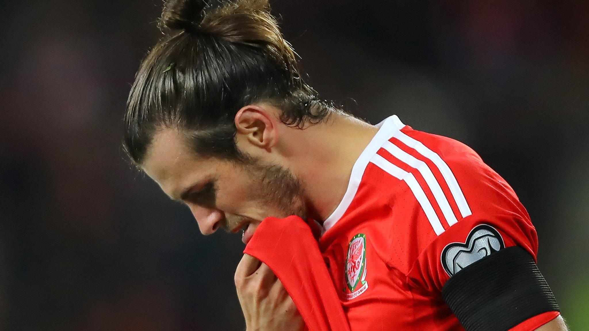 Wales' Gareth Bale looks dejected after the 1-1 draw with Serbia