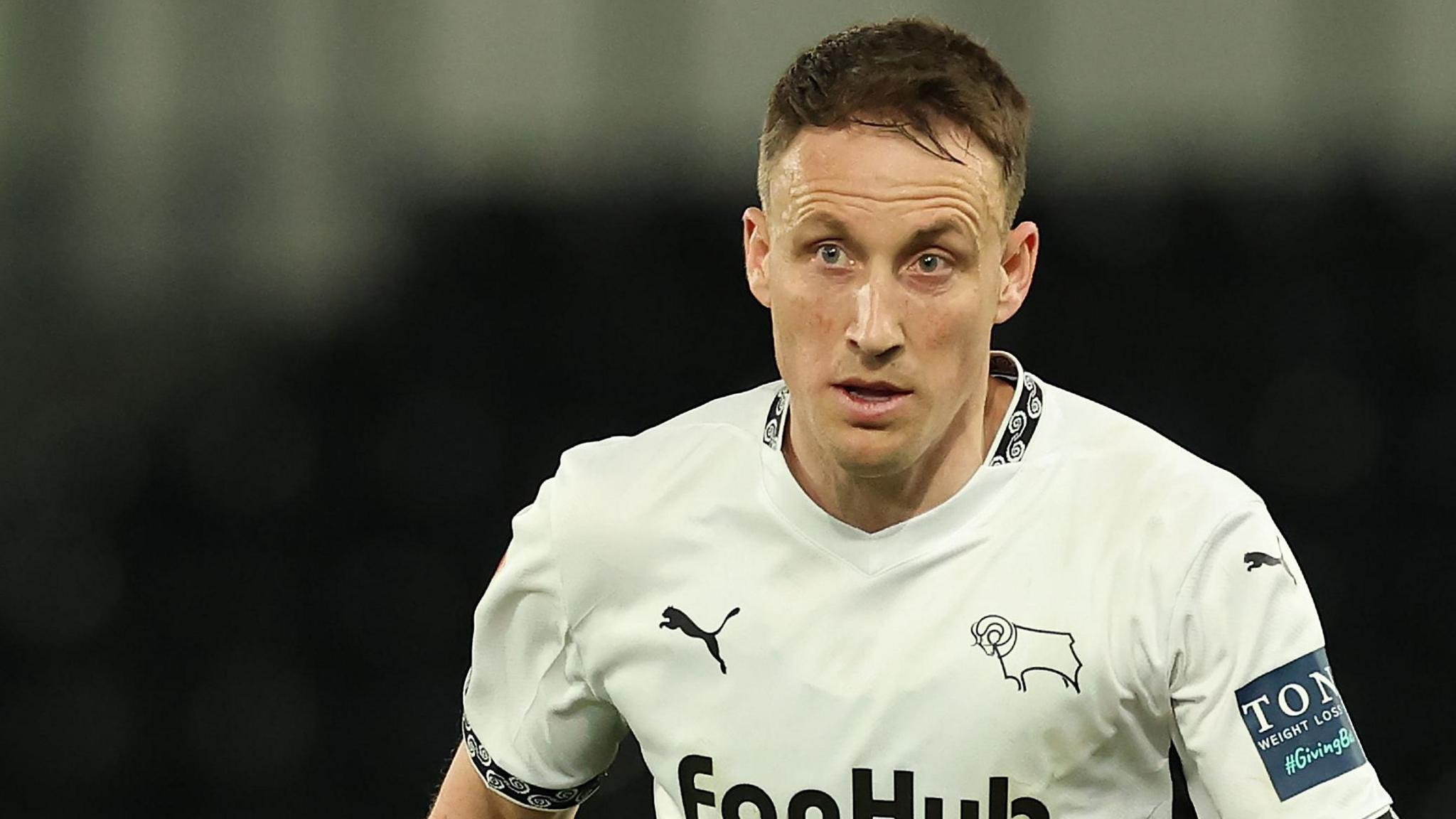 Craig Forsyth in action for Derby County